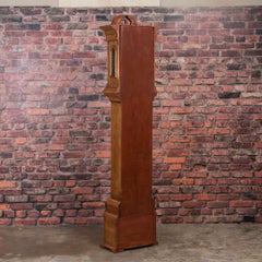 Antique Danish Pine Grandfather Clock
