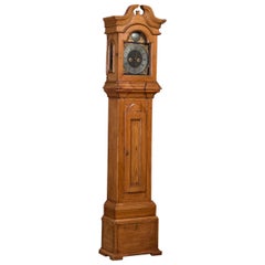 Antique Danish Pine Grandfather Clock