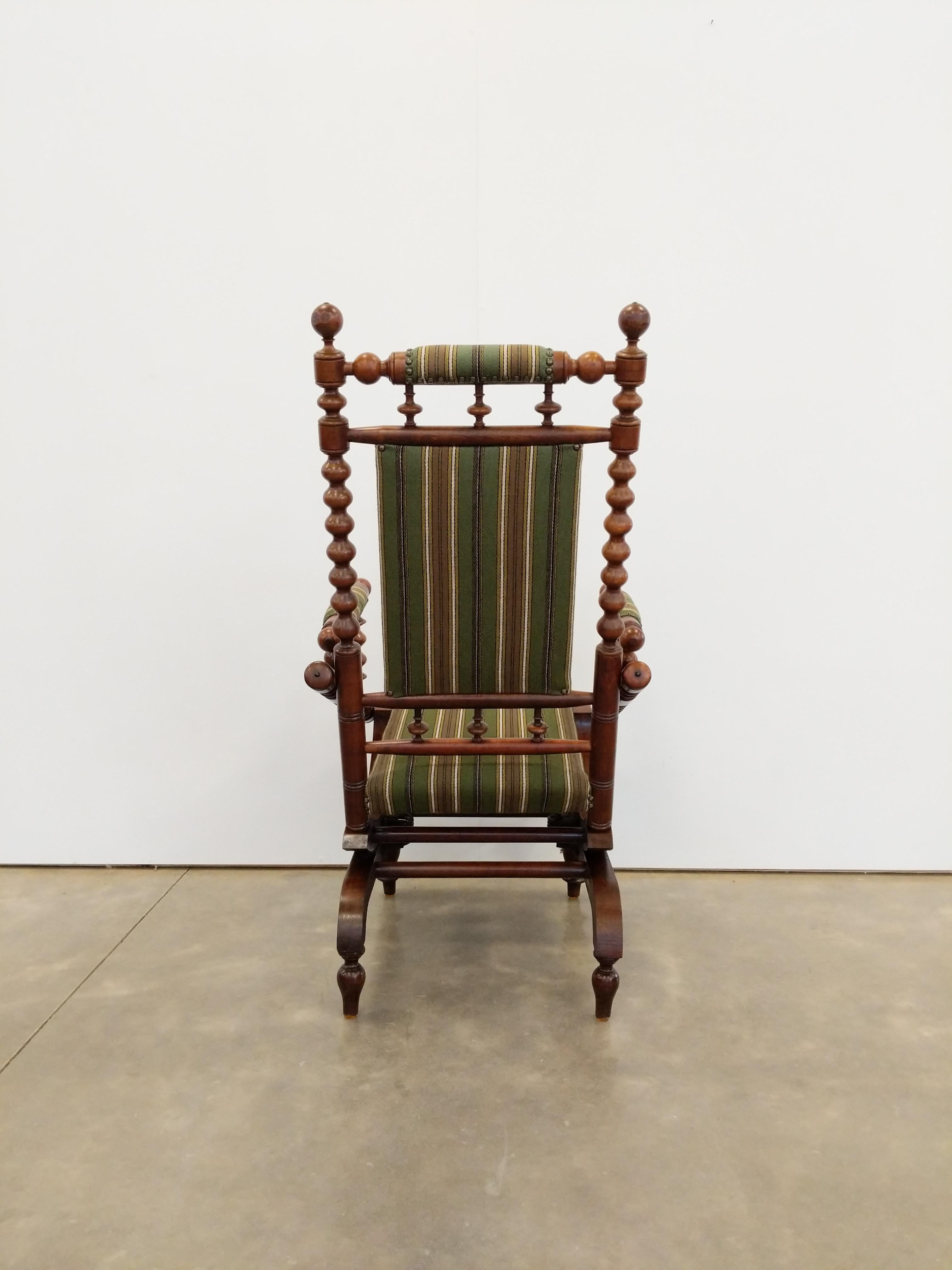 Victorian Antique Danish Rocking Chair For Sale