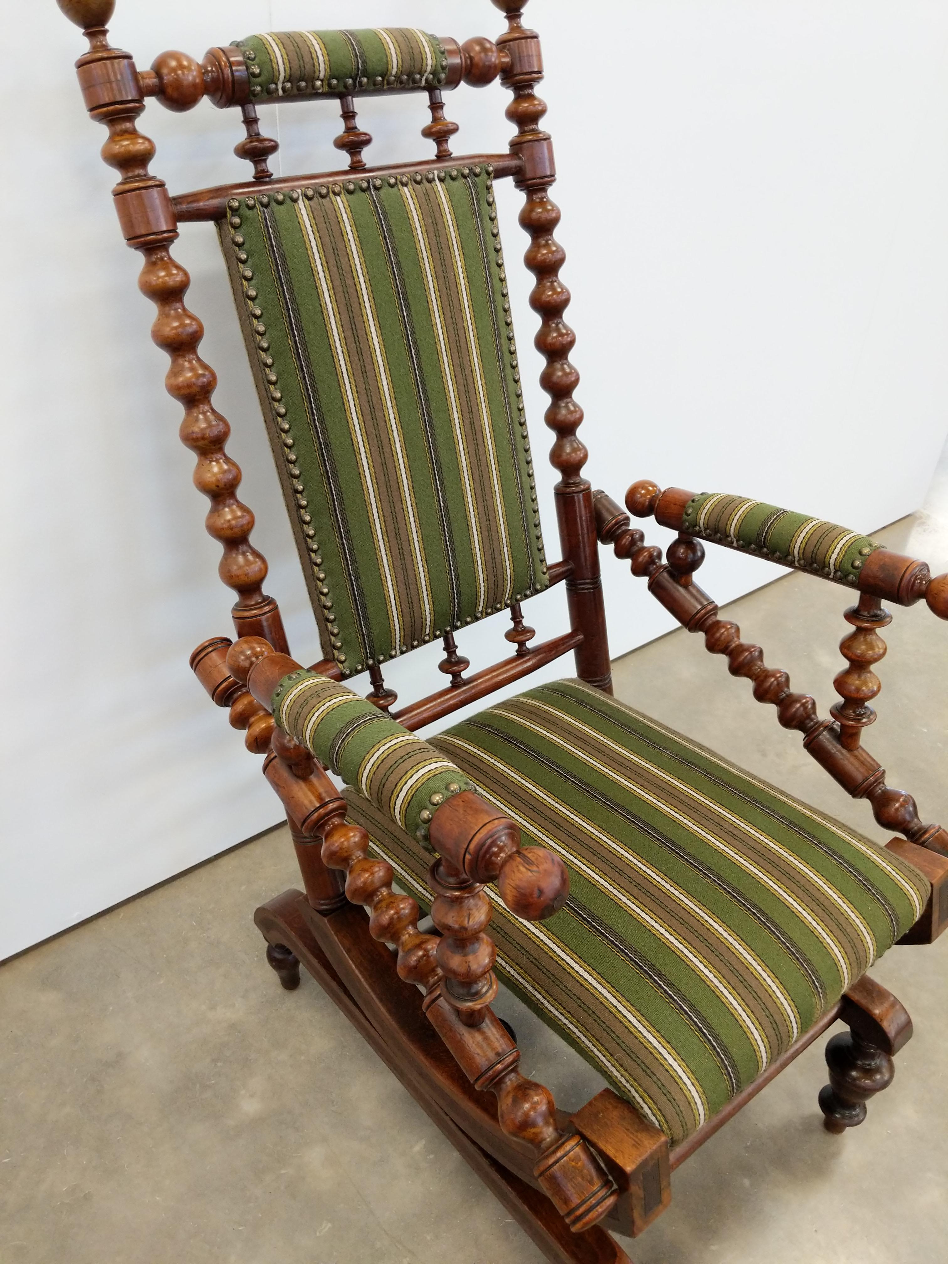 Antique Danish Rocking Chair For Sale 1