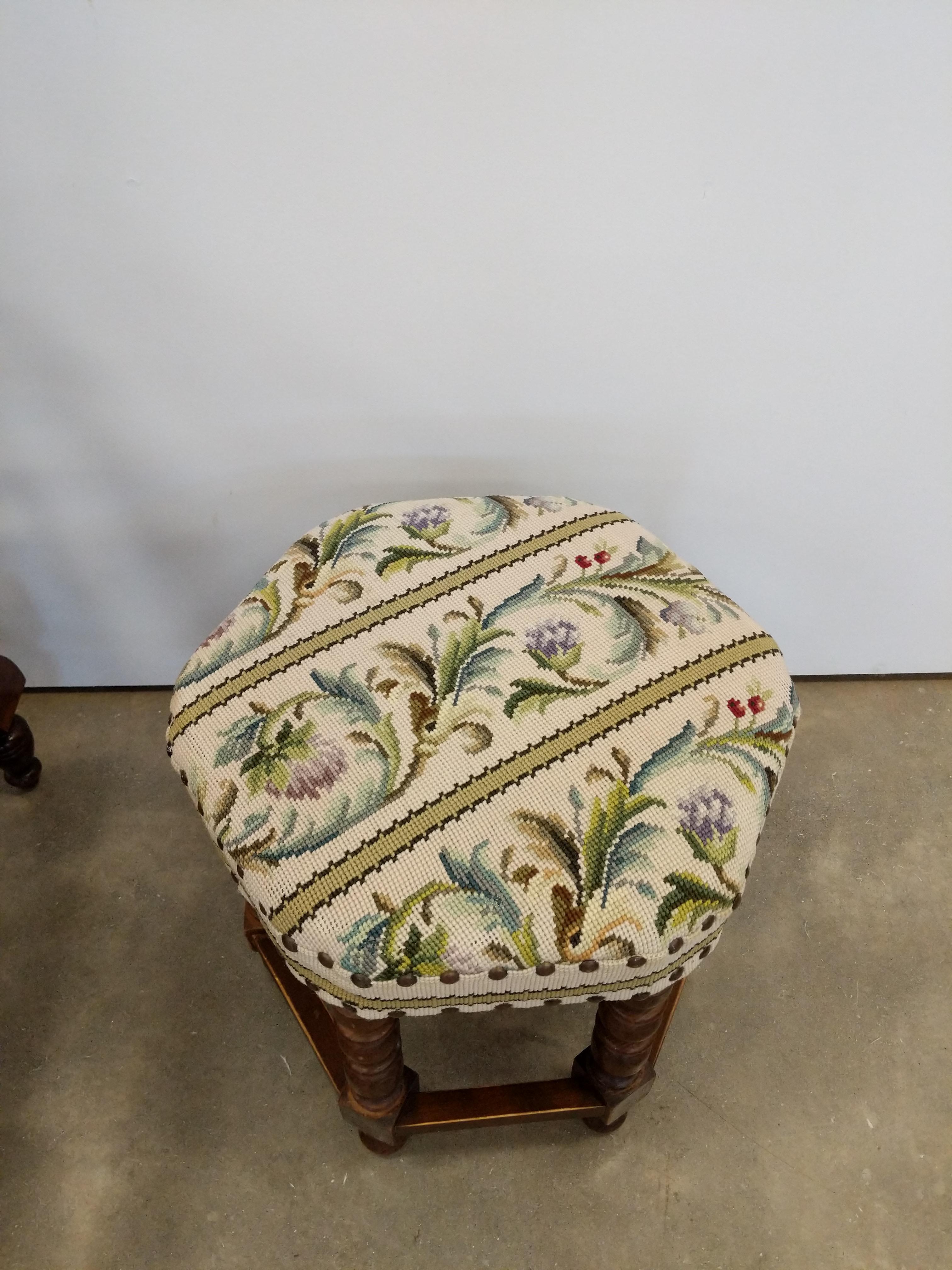 Antique Danish Rocking Chair with Foot Stool For Sale 4