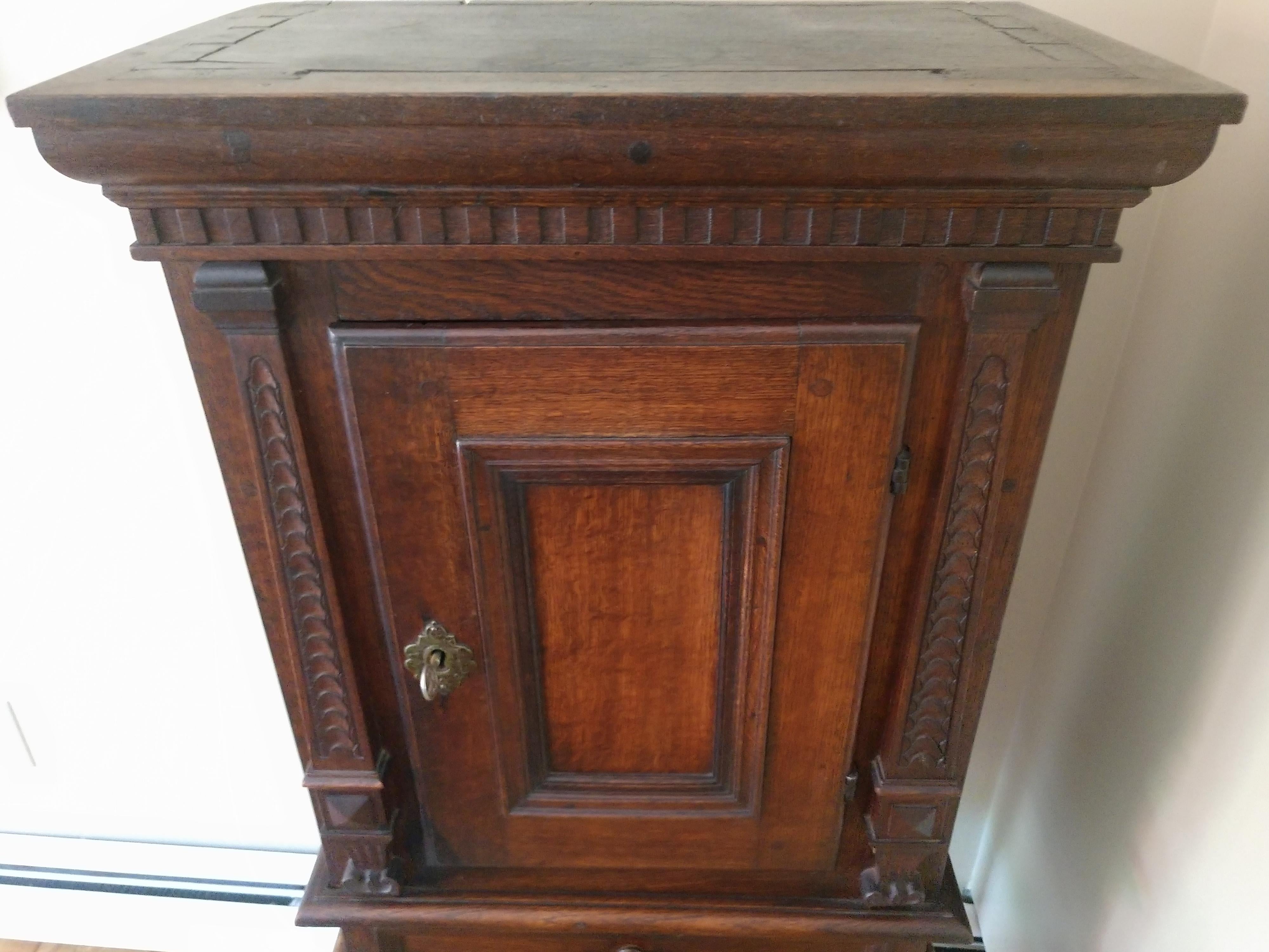 Antique Danish Sewing / Storage Cabinet For Sale 1