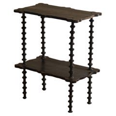 Antique Danish Side Table with Finely Carved Legs, Early 20th Century