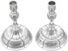 Antique Danish Silver Candle Holder by Georg Jensen