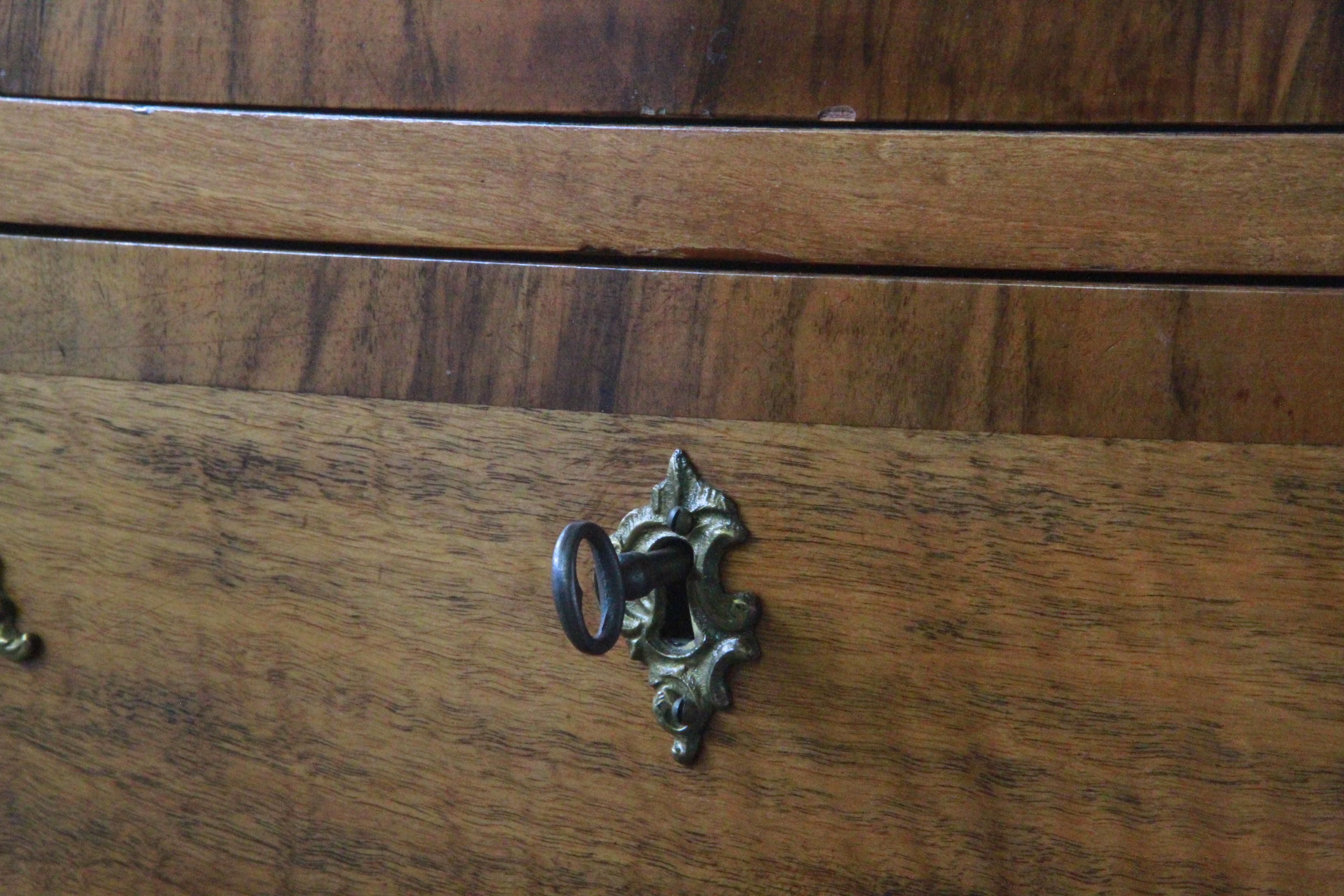 Antique Danish Small Dresser, Cabinet Baroque 5