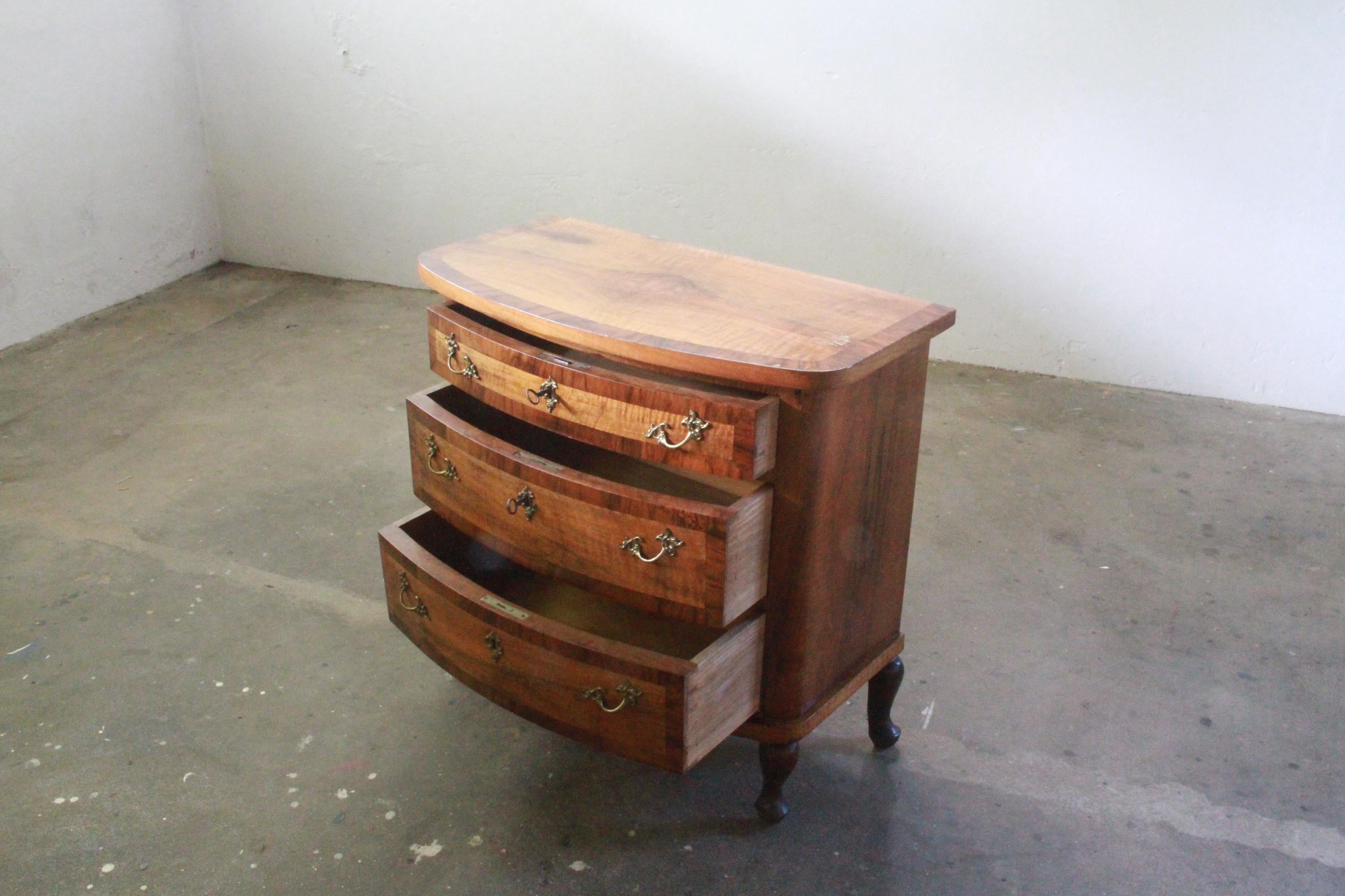 Antique Danish Small Dresser, Cabinet Baroque 15