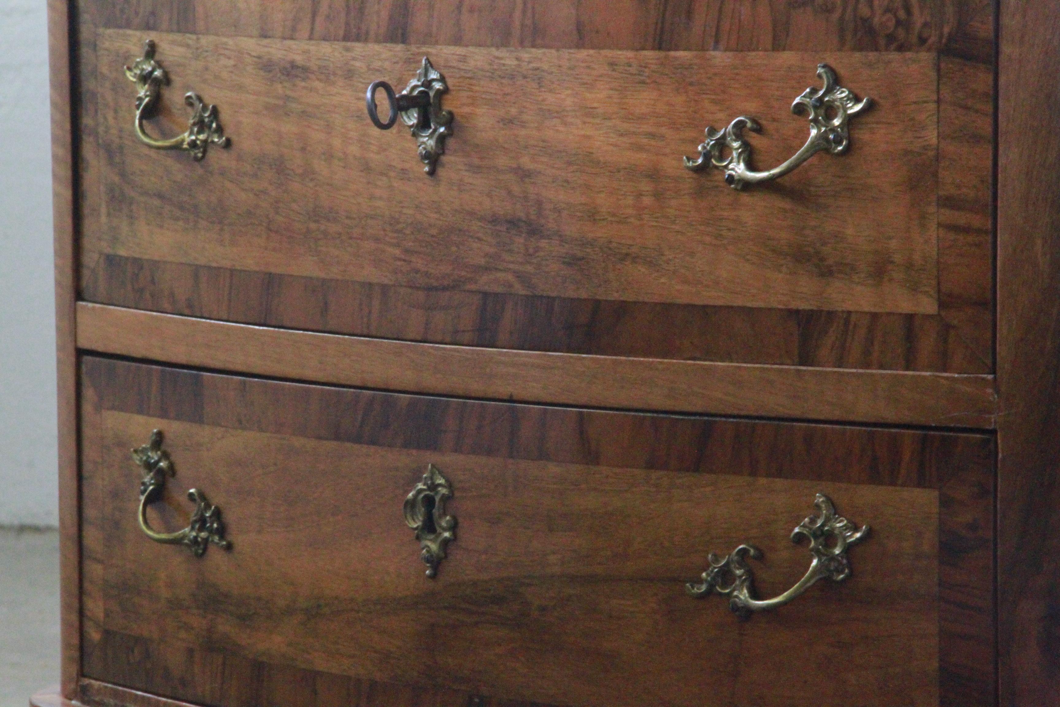 Antique Danish Small Dresser, Cabinet Baroque 3