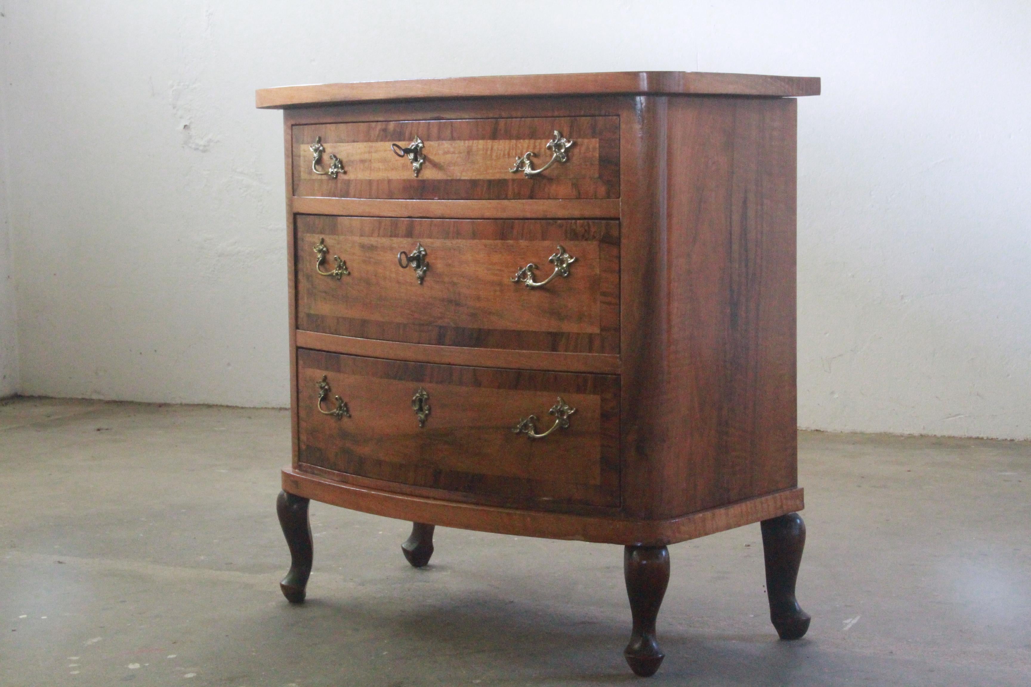 Antique Danish Small Dresser, Cabinet Baroque 4