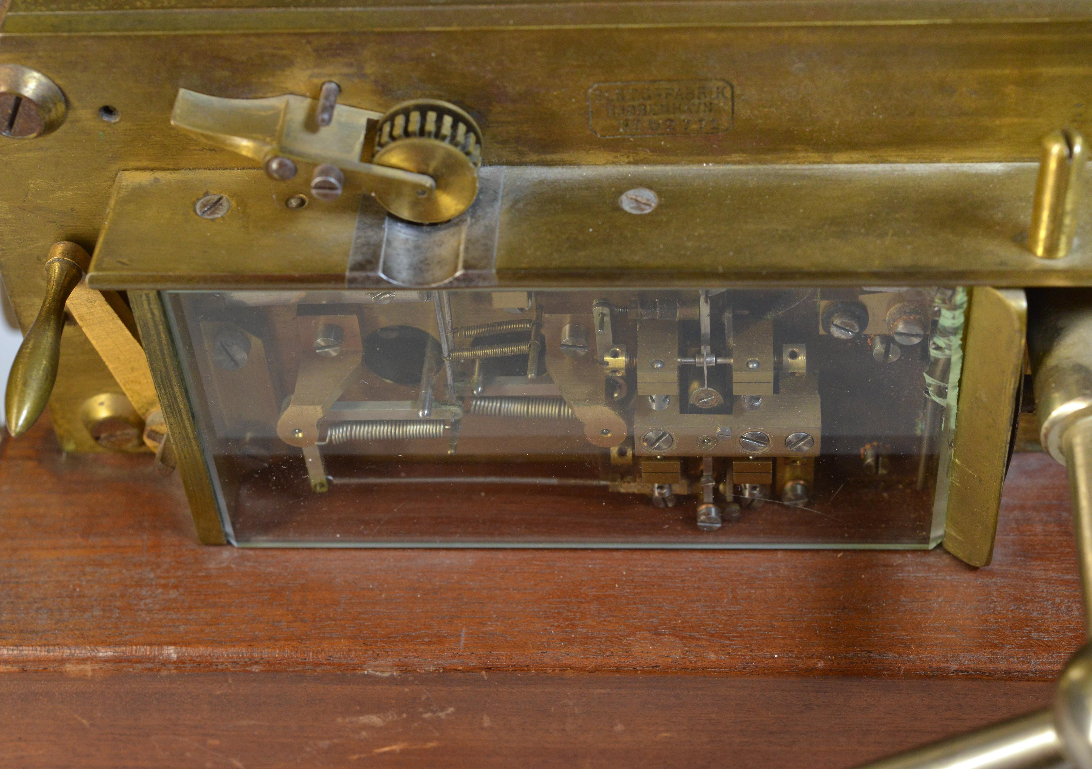 Antique Danish SNTS Morse Telegraph Register Wheatstone transmitter For Sale 1