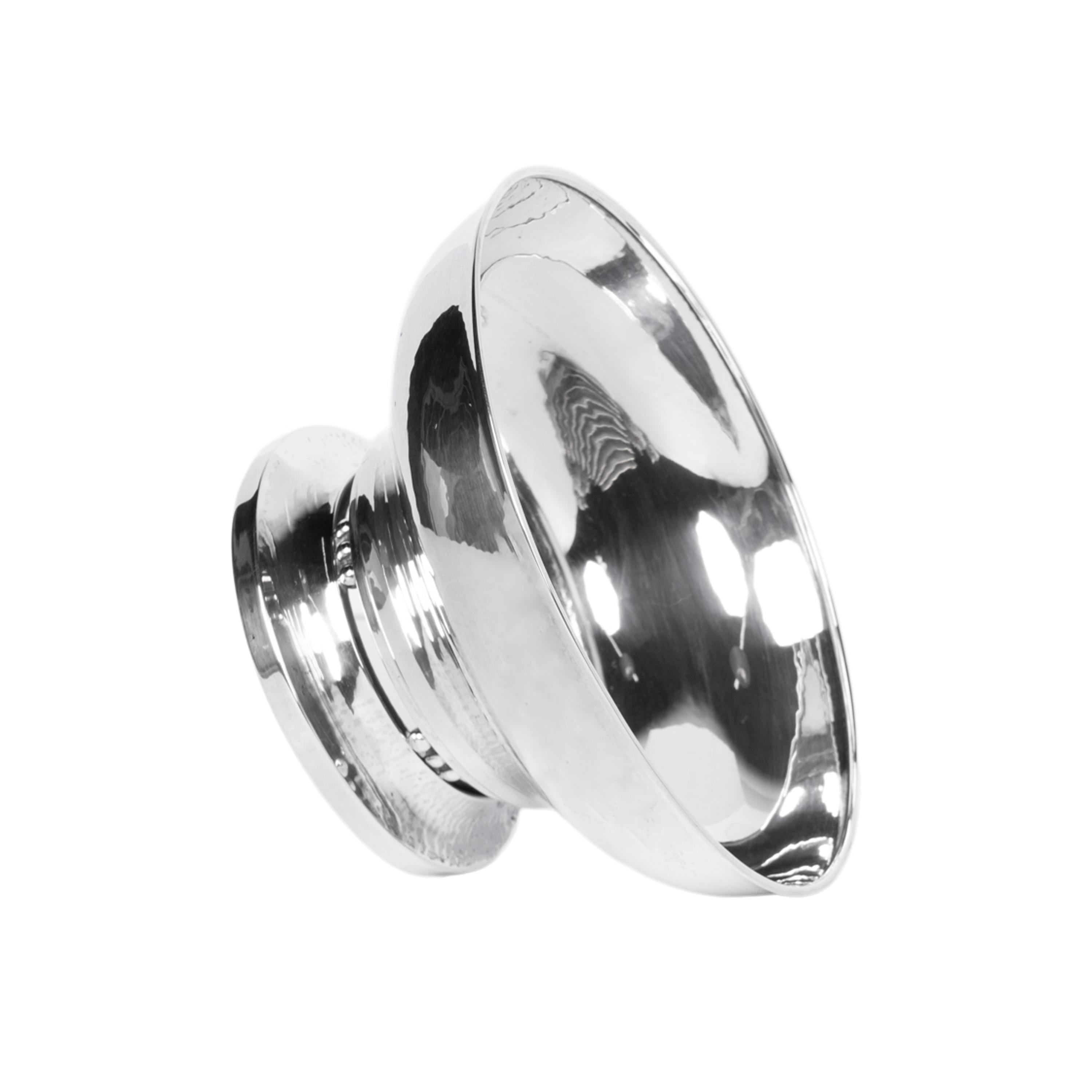 Fatto a mano Antica ciotola danese in argento Sterling Art Nouveau con piede di Georg Jensen 1915 in vendita