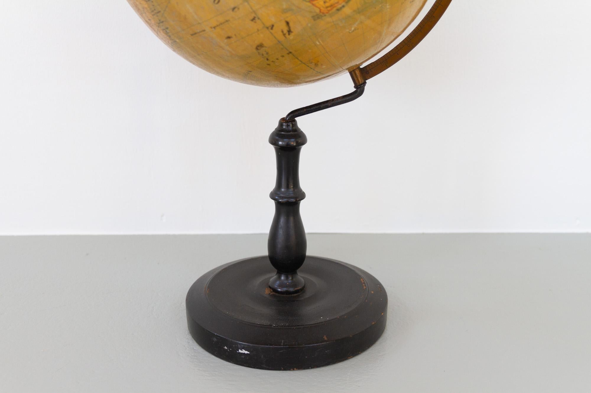 Antique Danish Terrestrial Globe, 1900s For Sale 13