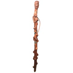 Antique Danish Walking Stick Cane from 1836