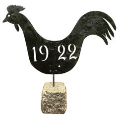 Antique Danish Weather Vane in the Form of a Cockerel