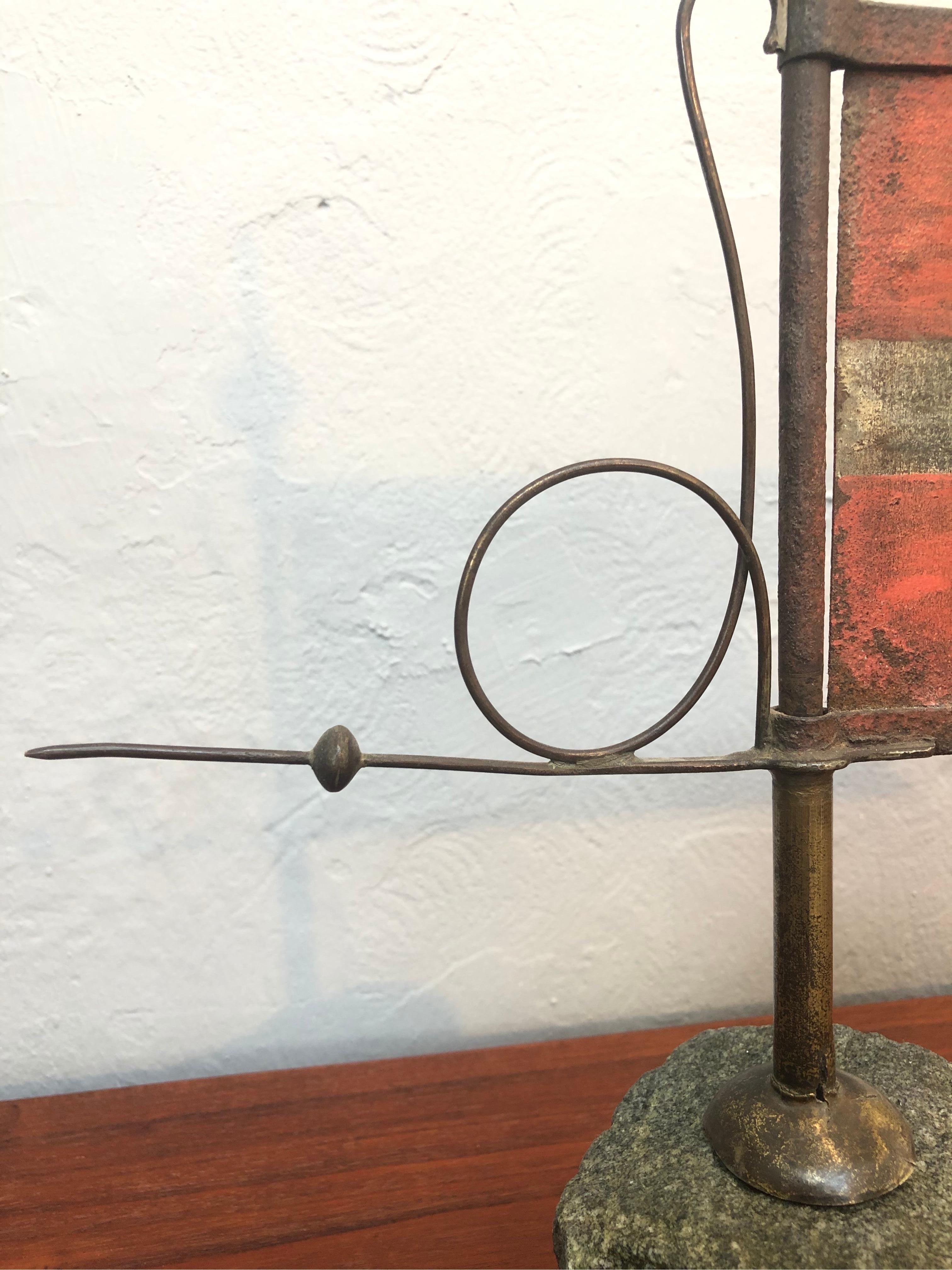 Mid-19th Century Antique Danish Weather Vane in the Form of a Danish Flag