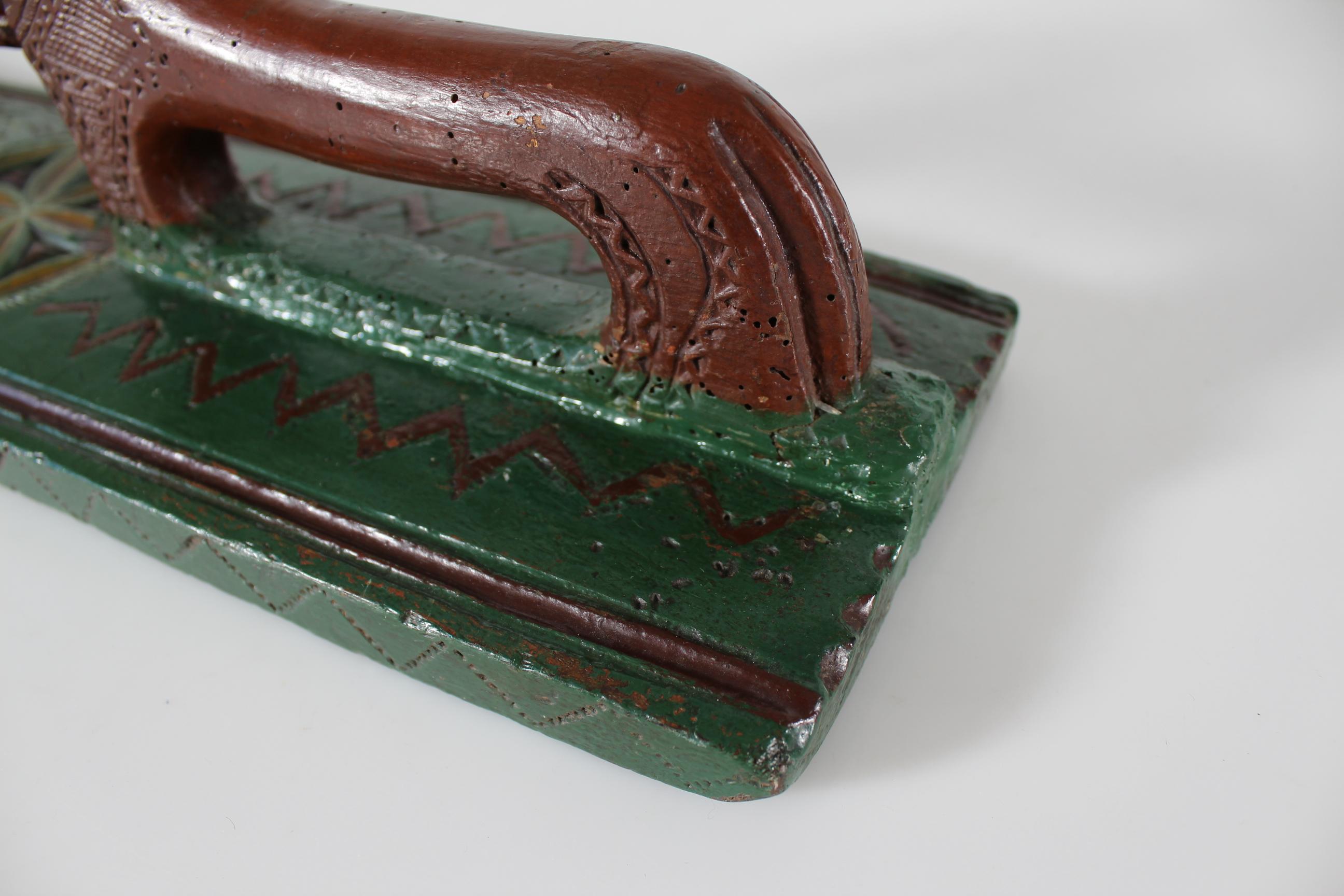 Antikes dänisches Mangle-Karton-Hochzeits-/ Liebesgeschenk aus Holz mit Pferd, datiert 1768 im Angebot 3