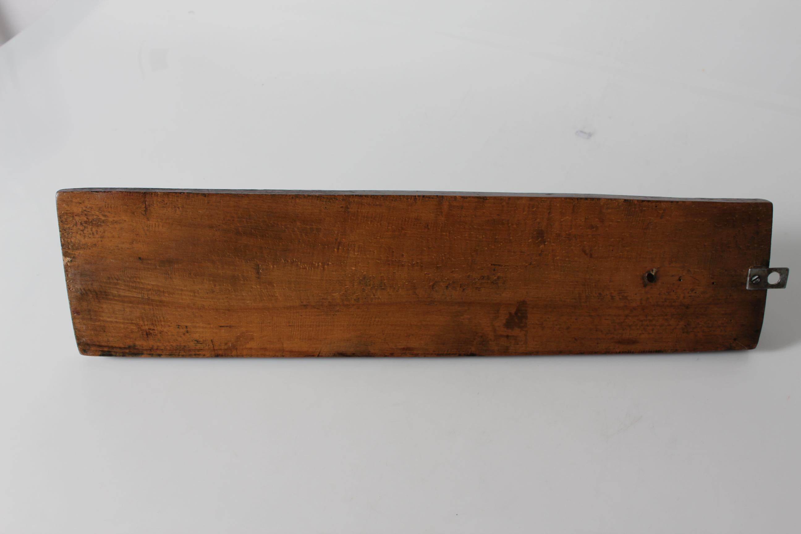 Antique Danish Wooden Mangle Board Wedding Love Gift with Horse Dated 1815 6