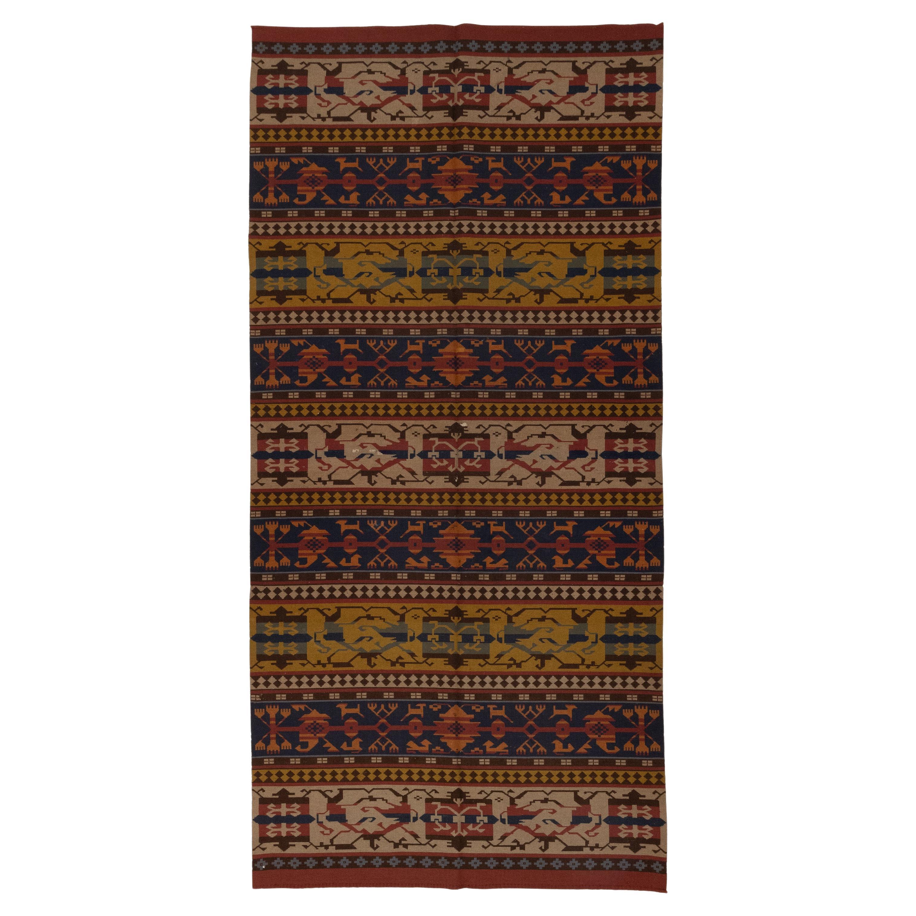 Antique Danish Wool Rug For Sale