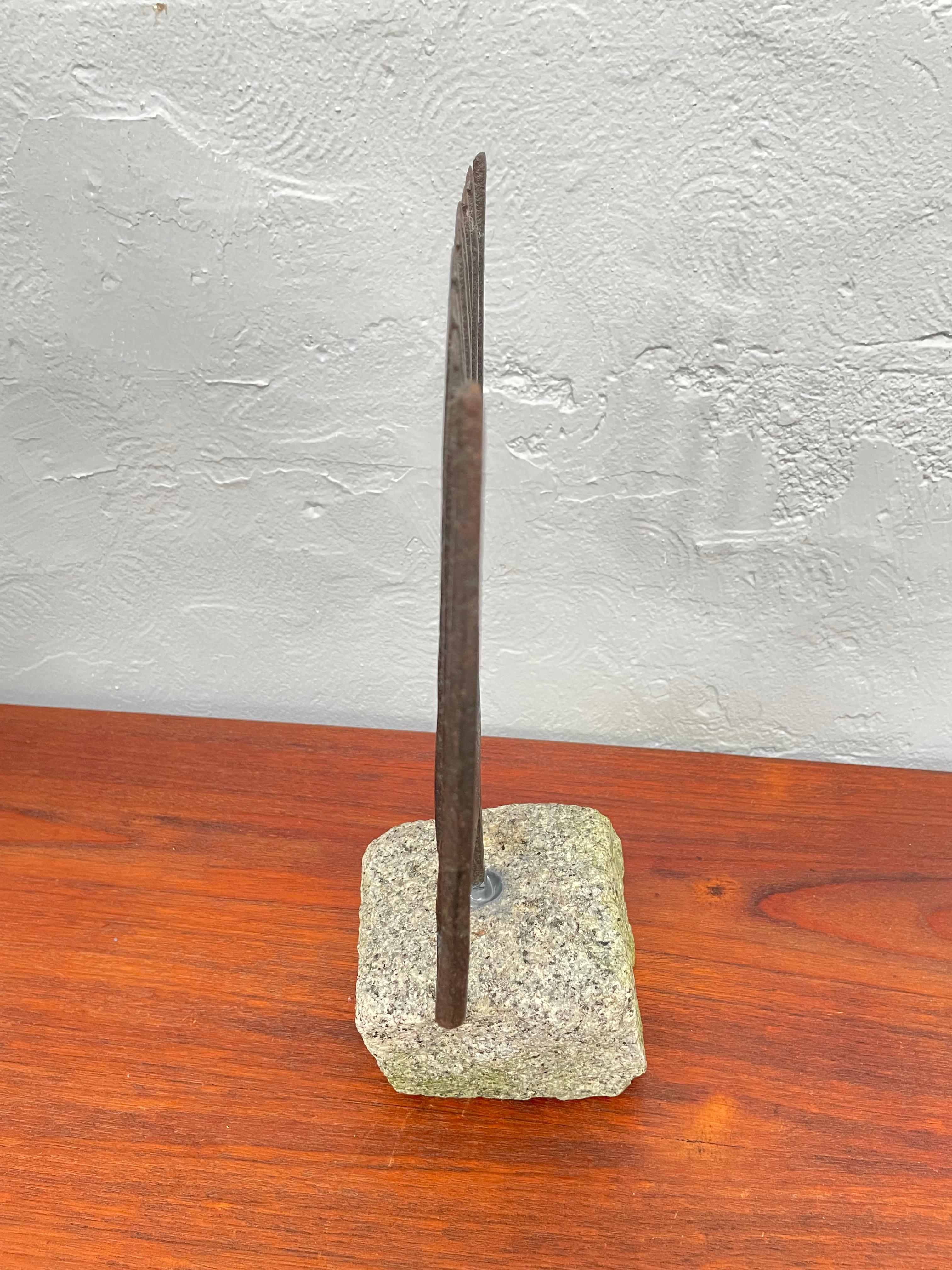 Tenedor de Pescado Danés Antiguo Montado en Hierro Forjado en venta 6