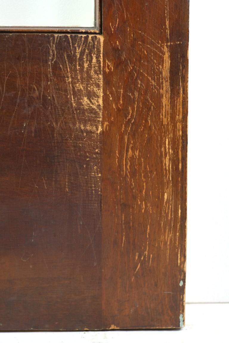 Antique Dark Birch Solid Wood French Door w/ 15 Glass Lite Panes For