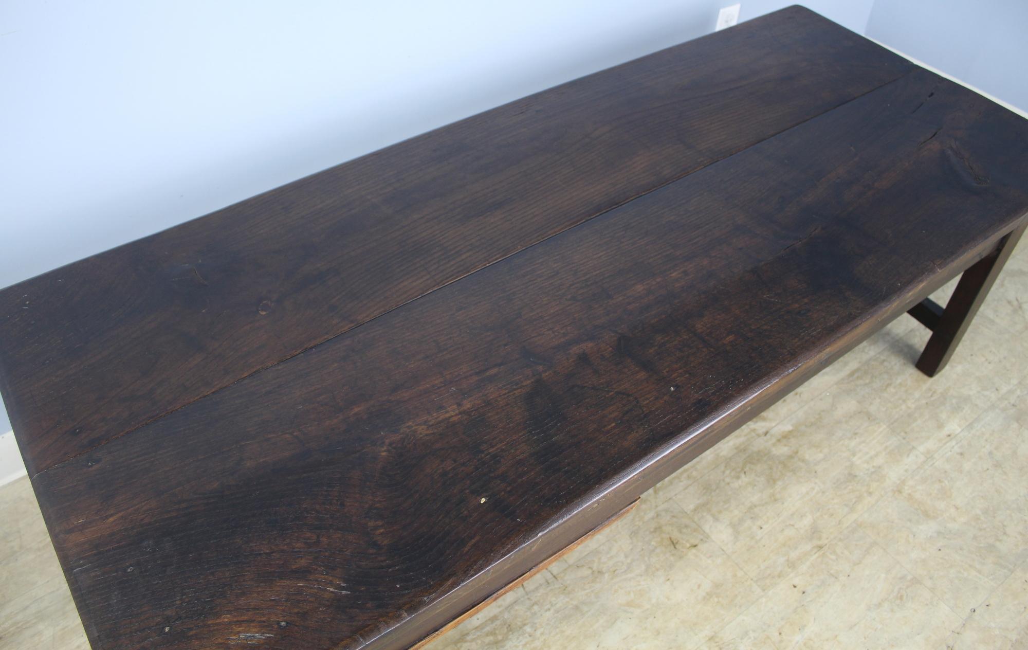 Antique Dark Chestnut Coffee Table For Sale 3