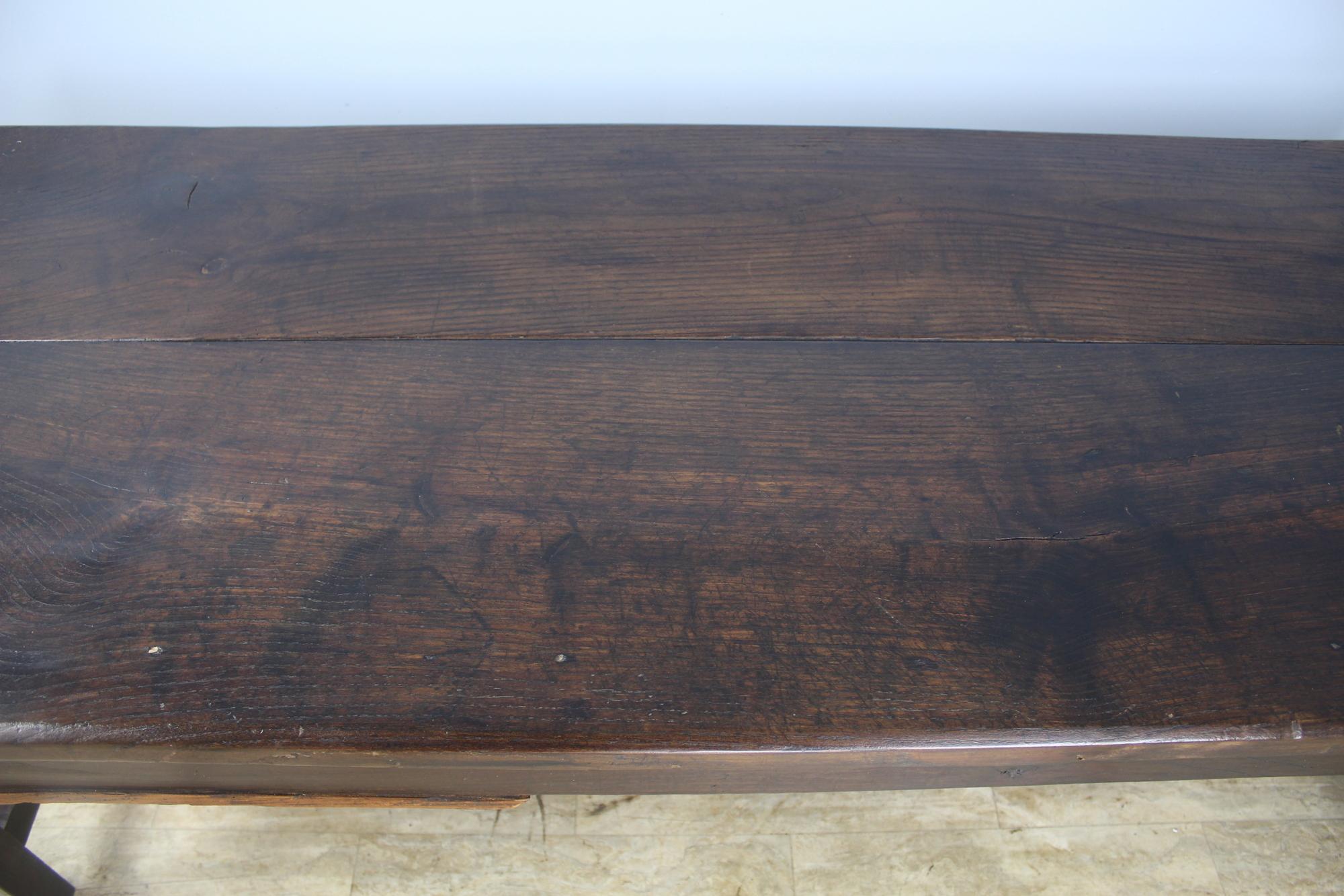 Antique Dark Chestnut Coffee Table For Sale 4