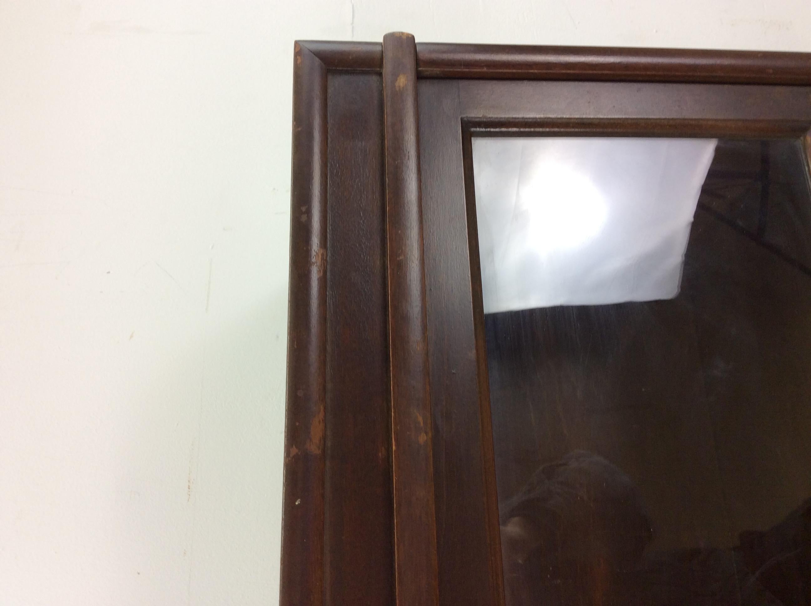 Libreria Barrister a 3 pile in Oak scuro antico con gambe affusolate In condizioni buone in vendita a Freehold, NJ