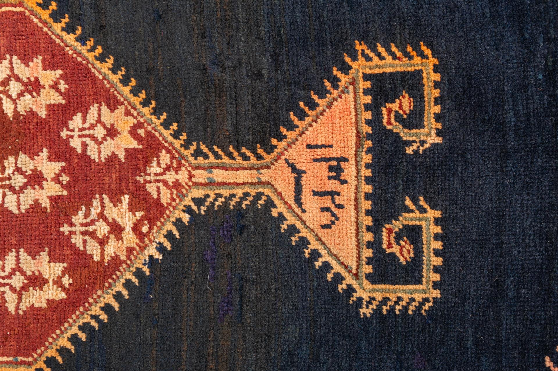 Antiker kaukasischer GENDJEH-Teppich, datiert GENDJEH im Zustand „Gut“ im Angebot in Alessandria, Piemonte
