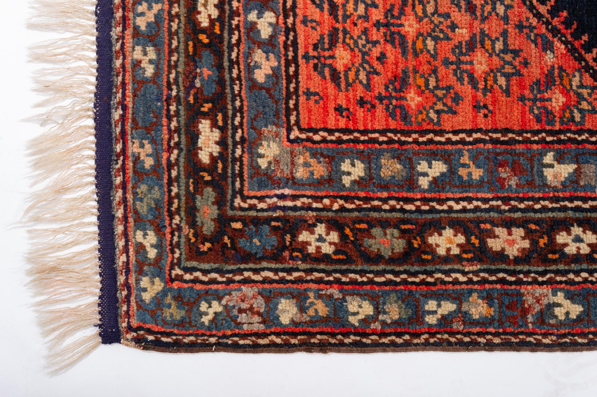 Antiker kaukasischer GENDJEH-Teppich, datiert GENDJEH (Wolle) im Angebot