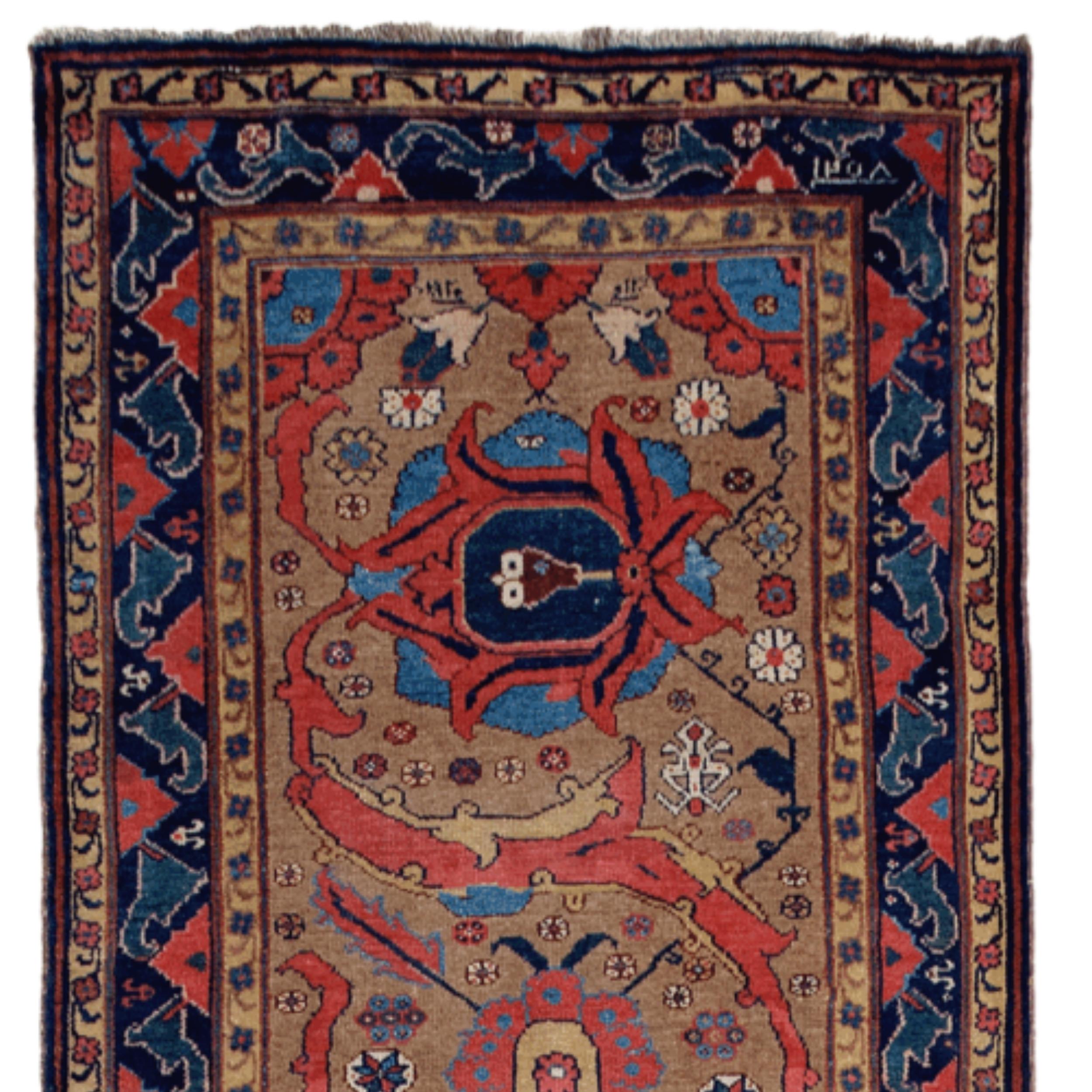 L'opera che hai davanti non è un semplice corridore, ma un documento vivente della storia dell'arte che abbraccia quasi due secoli. Datato al 1842, questo pezzo risale all'