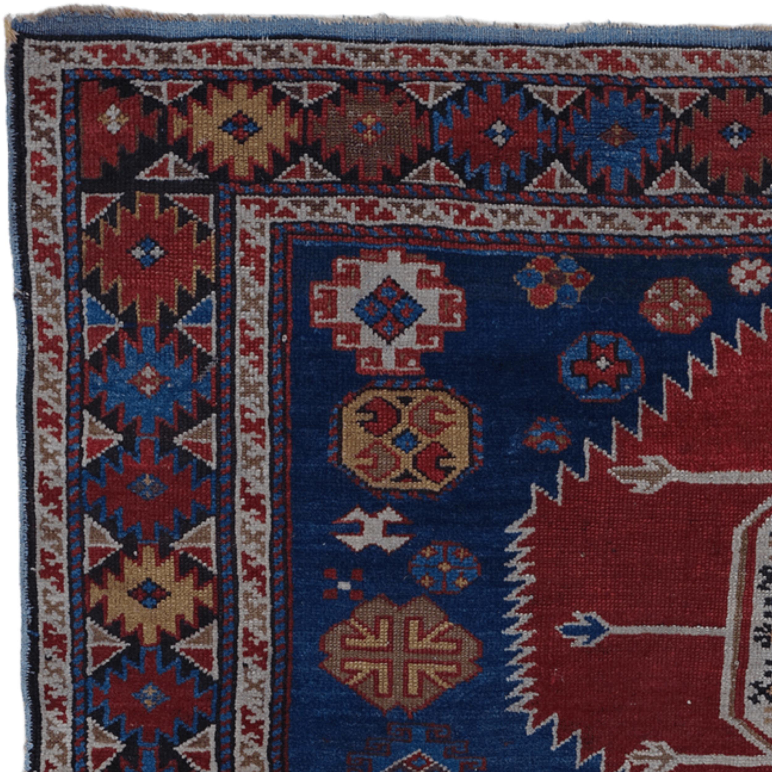 Antiker datierter Schirwan-Karagaschli-Teppich - Datum von 1907 (20. Jahrhundert) im Angebot