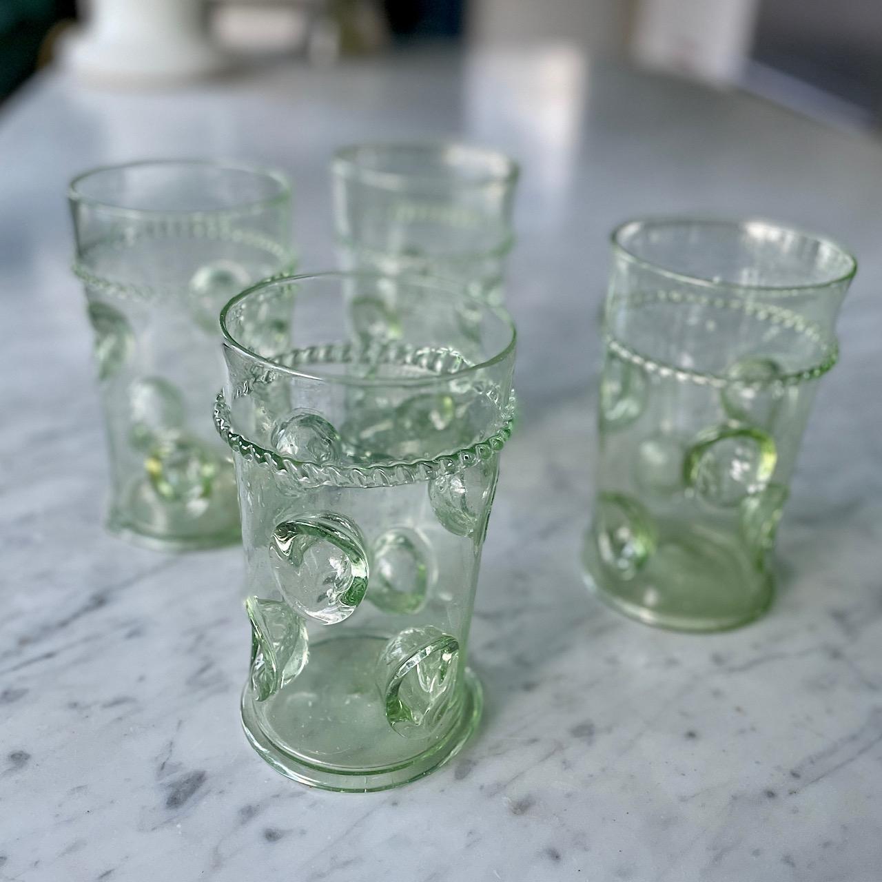 Black Forest Antique Daumenglas German Forest Glasses Thumb Finger Glass For Sale