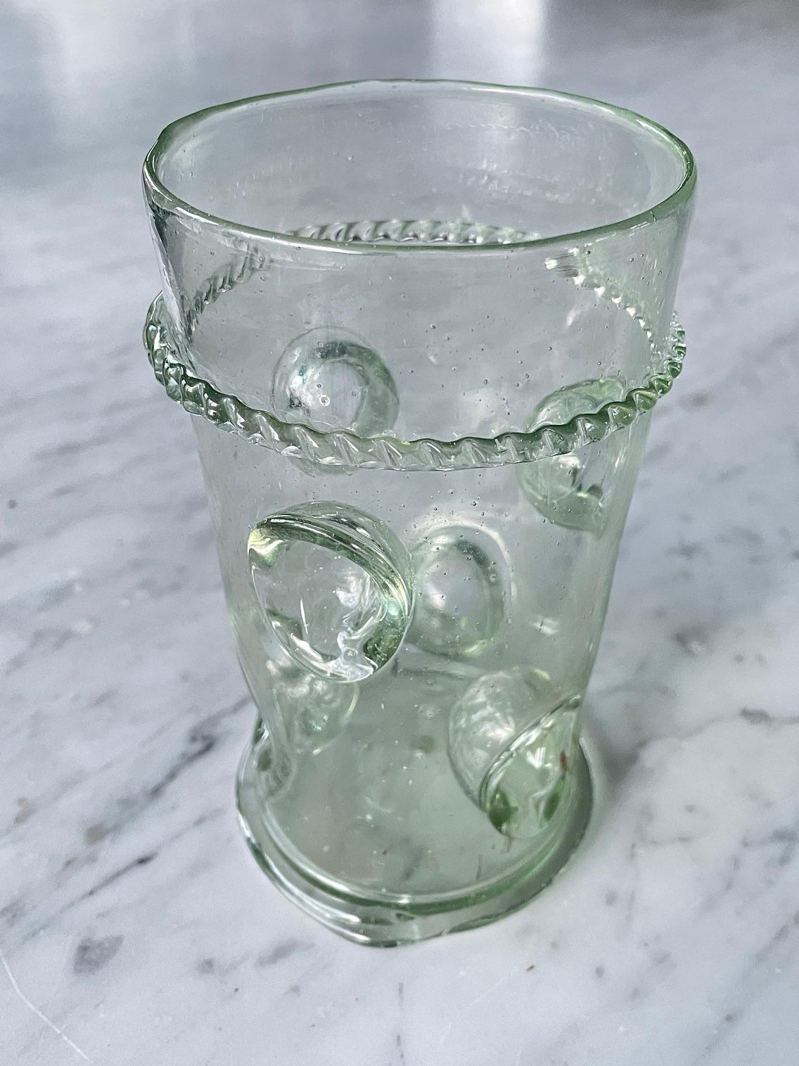 Antique Daumenglas German Forest Glasses Thumb Finger Glass In Good Condition For Sale In Hyattsville, MD