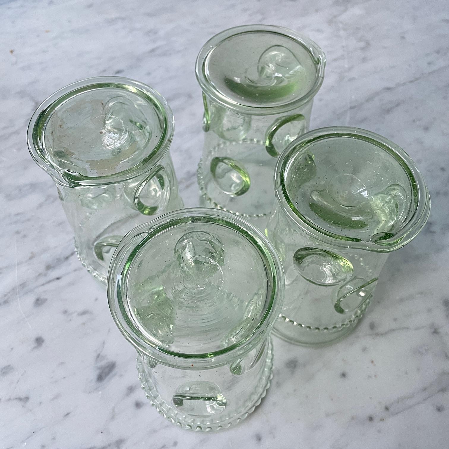 19th Century Antique Daumenglas German Forest Glasses Thumb Finger Glass For Sale