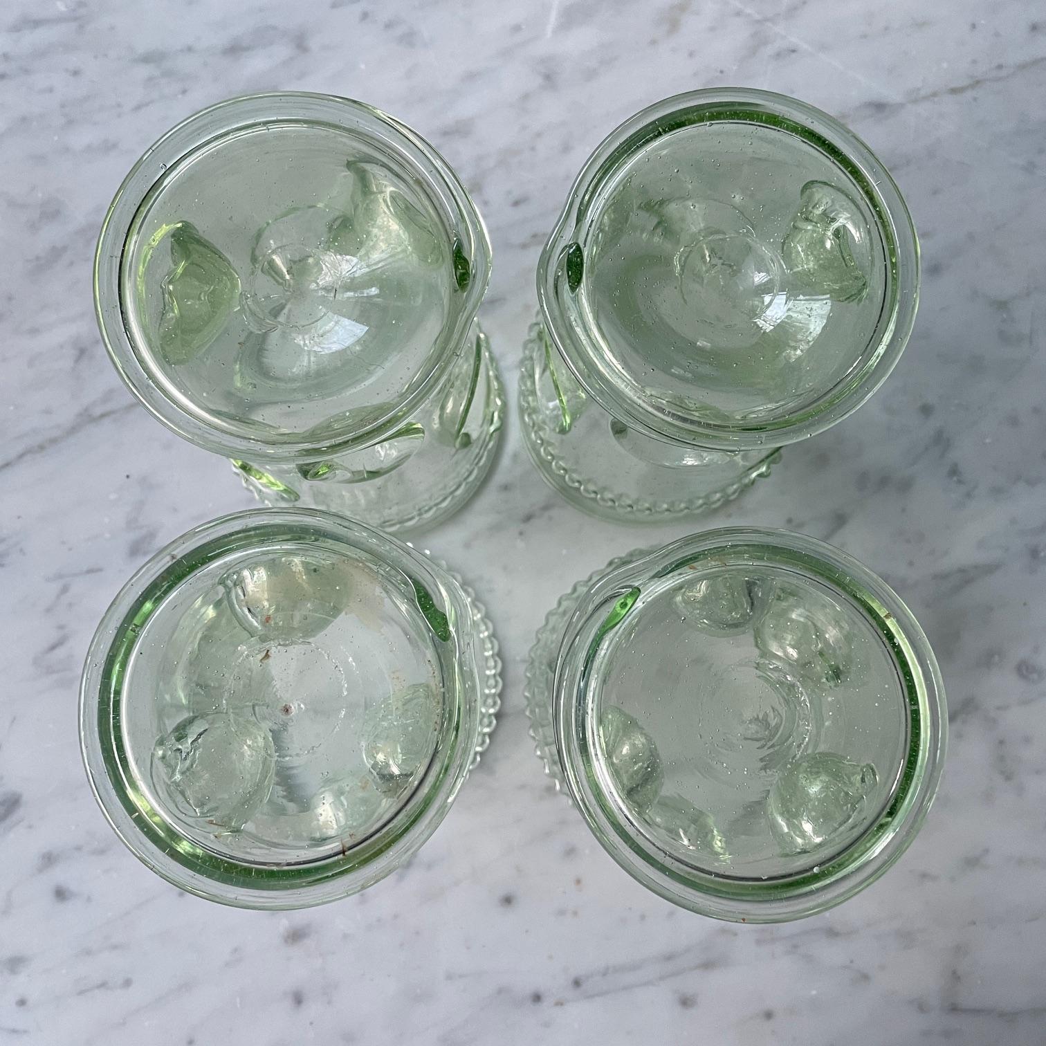 Blown Glass Antique Daumenglas German Forest Glasses Thumb Finger Glass For Sale