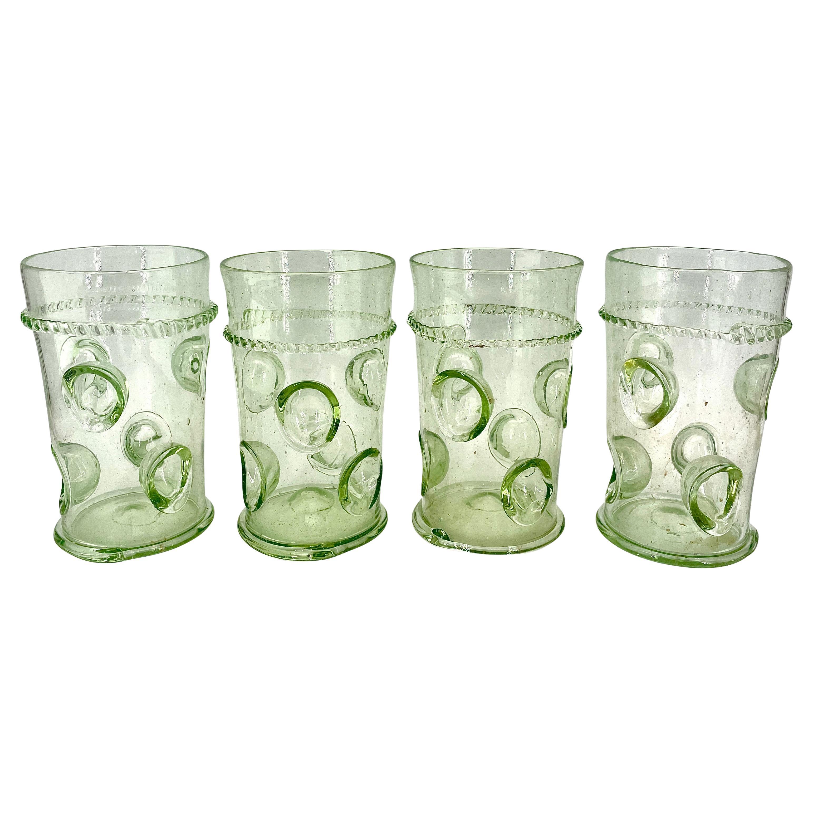 Antique Daumenglas German Forest Glasses Thumb Finger Glass For Sale