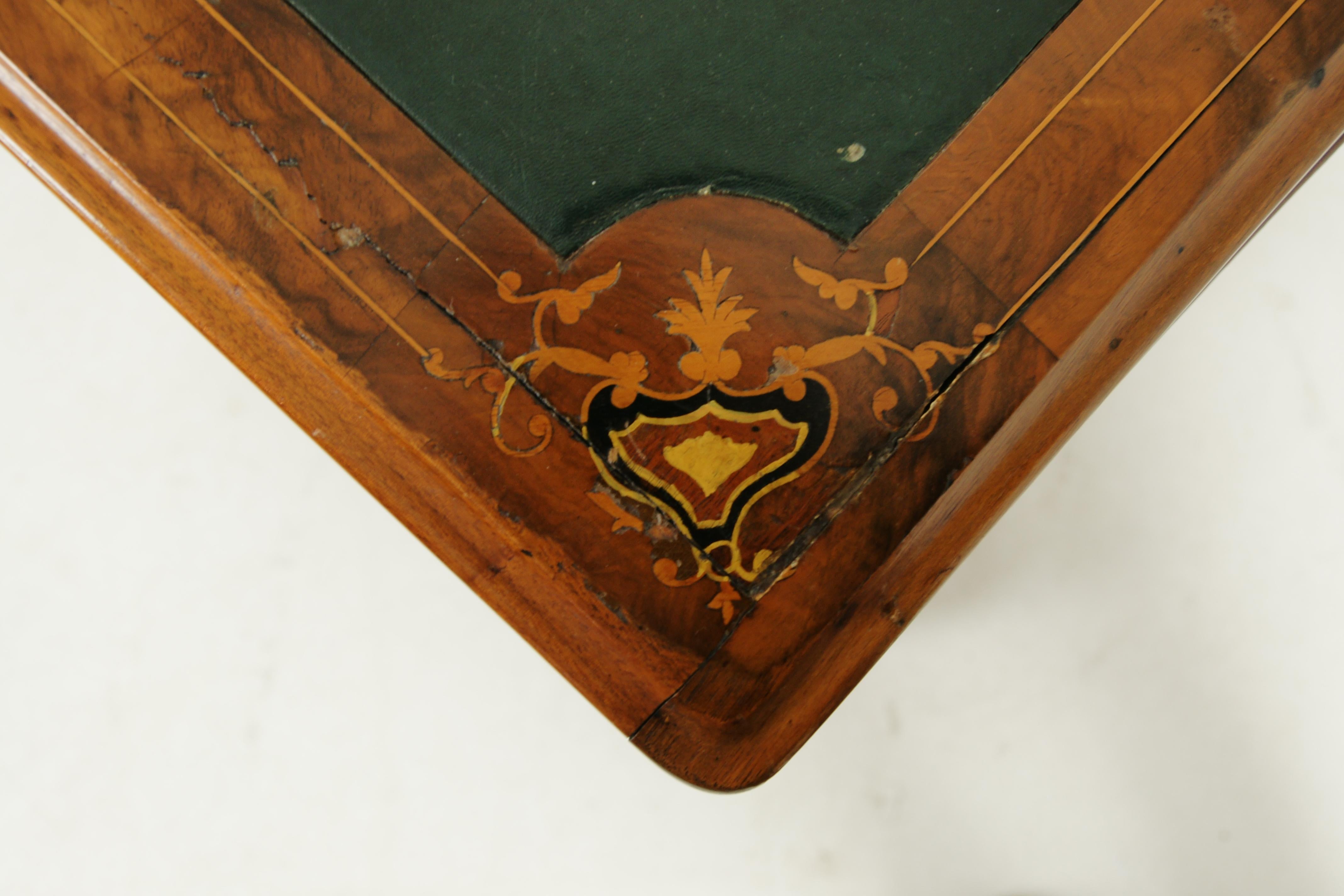 Antique Davenport Desk, Inlaid Burr Walnut Desk, Writing Desk, Victorian, B1557 2
