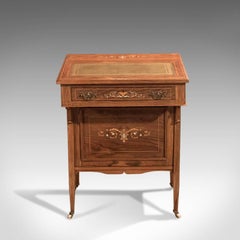 Antique Davenport, Edwardian Tilt-Top Desk