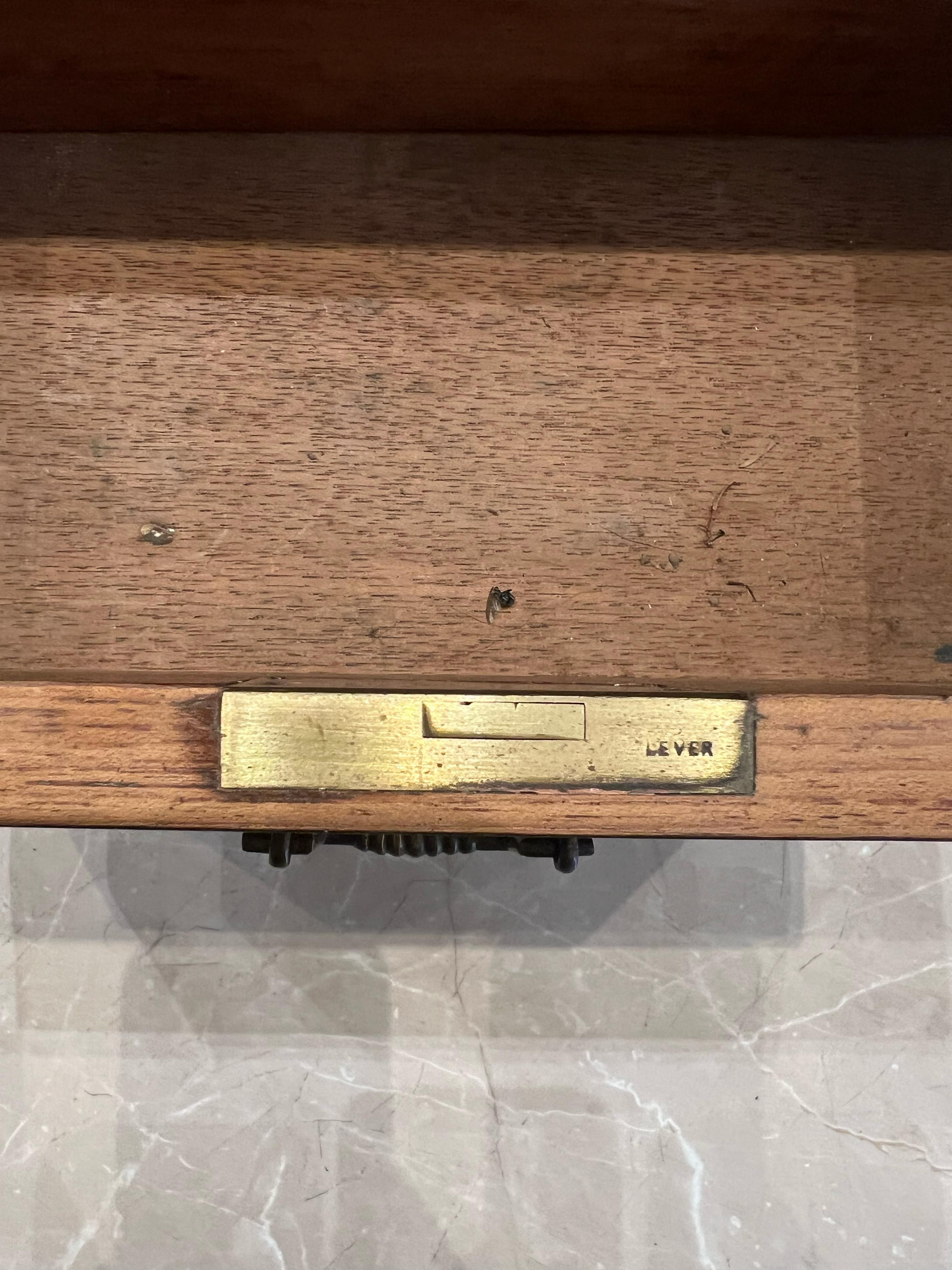 Antico scrittoio Davenport del XIX secolo Biedermeier con intarsi in oro del 1830 circa in vendita 6