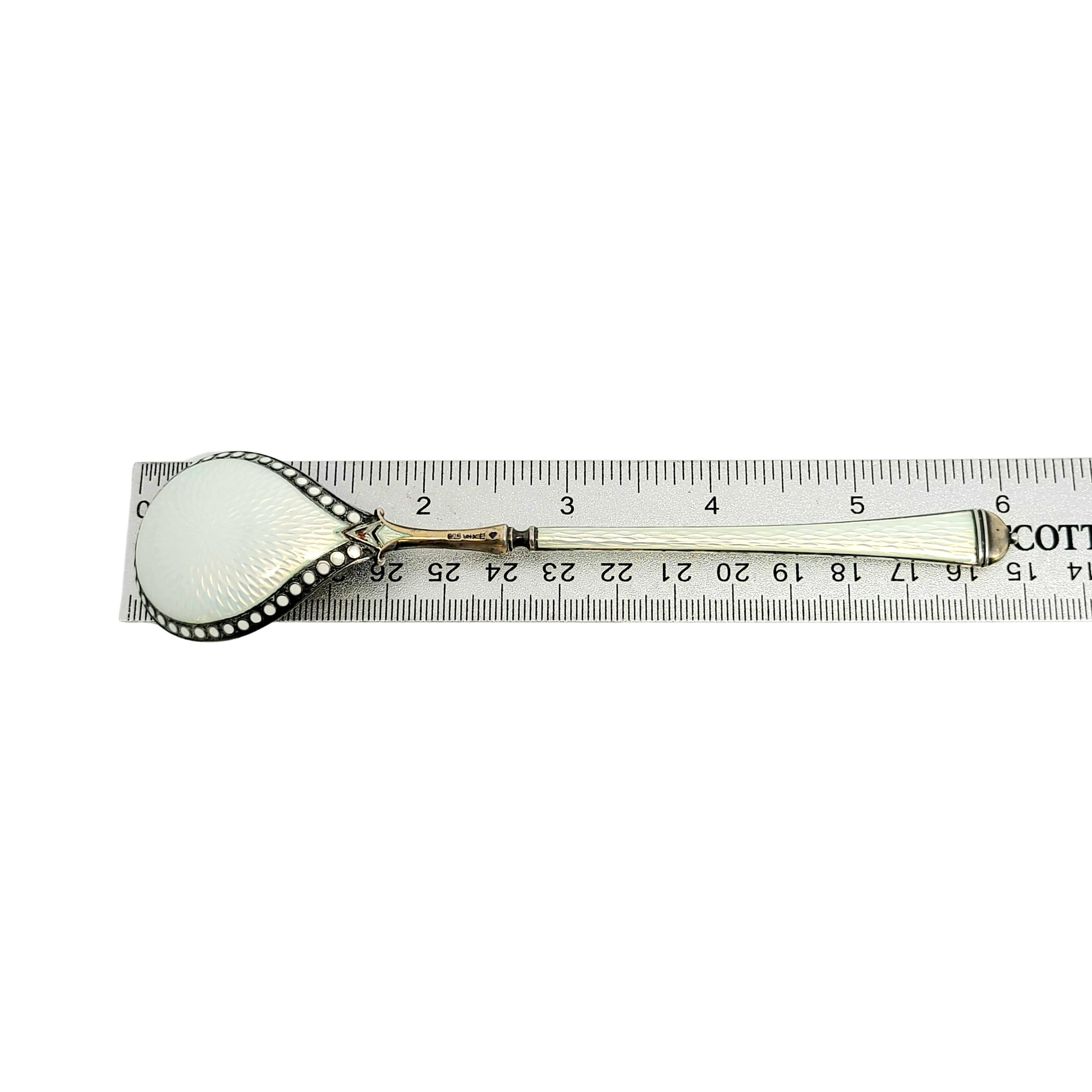 Antique David Andersen Norway Sterling Silver Enamel Spoon 4