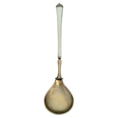 Antique David Andersen Norway Sterling Silver Enamel Spoon
