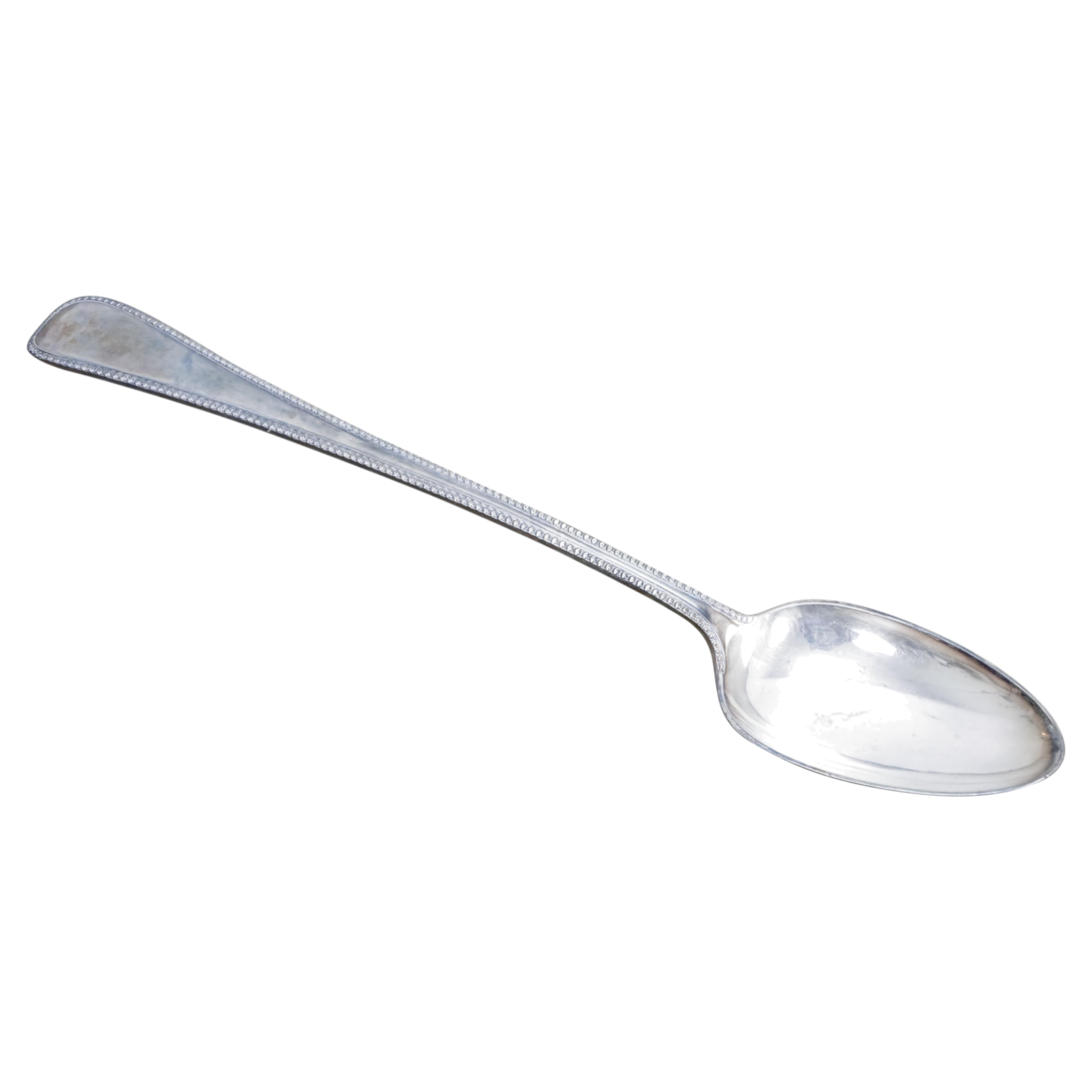Antique Davis & Sons Silverplate Stuffing Serving Spoon 13" For Sale