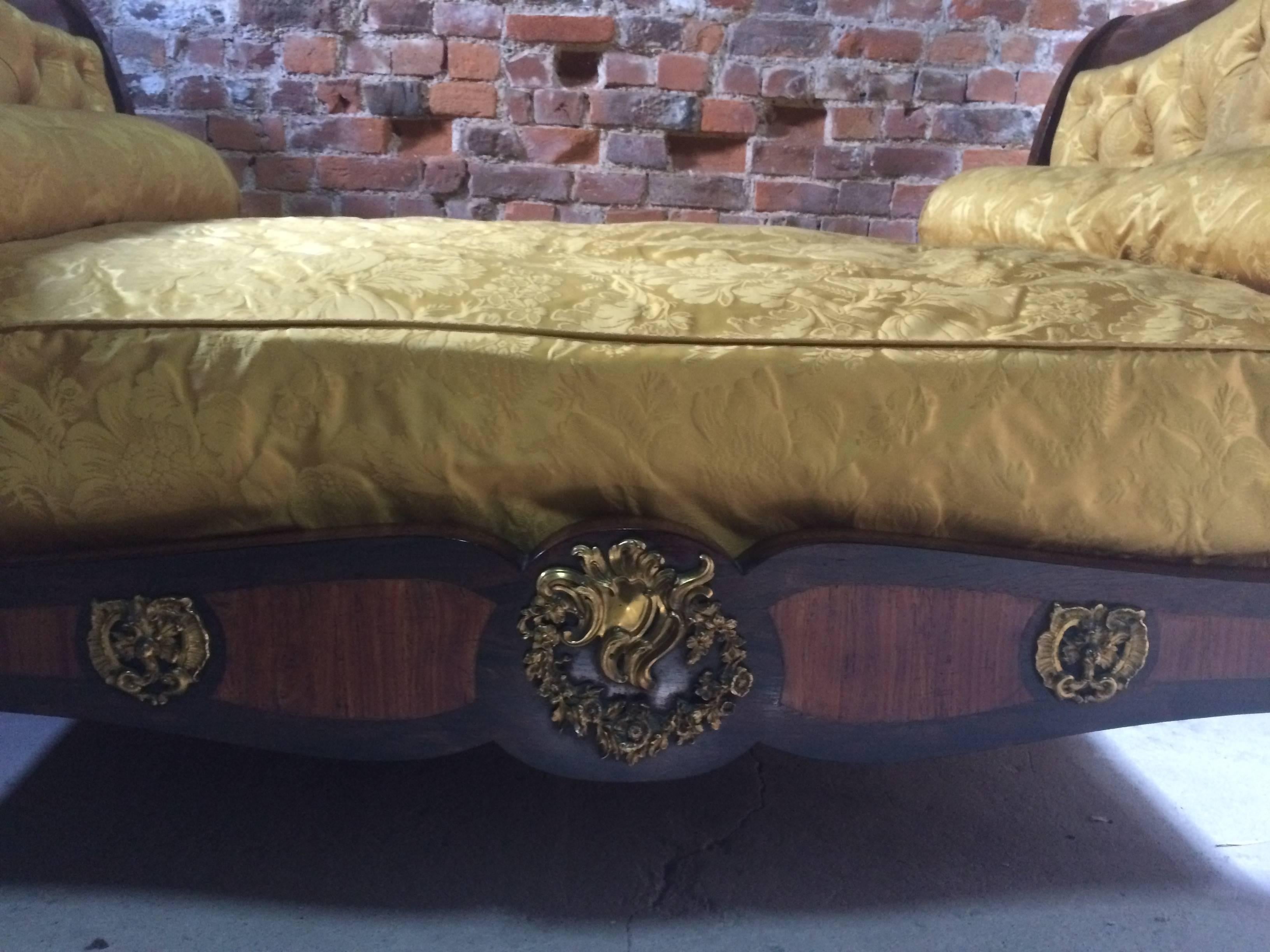 Antique Daybed Bed Lit en Bateau French Louis XV Style 19th Century, circa 1815 1