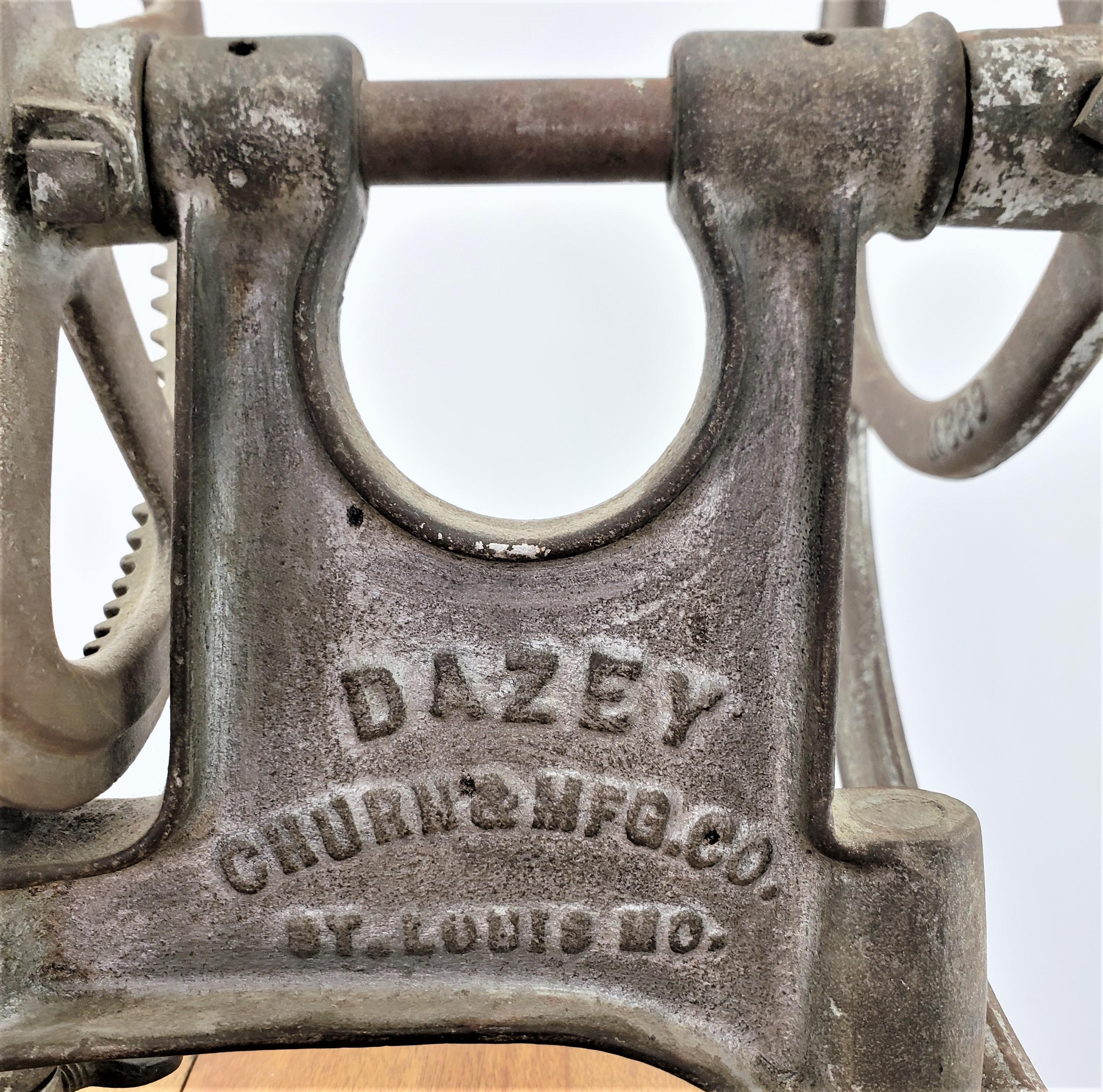 Metal Antique Dazey Commercial Industrial Churn or Mixer with Toleware Decoration USA For Sale