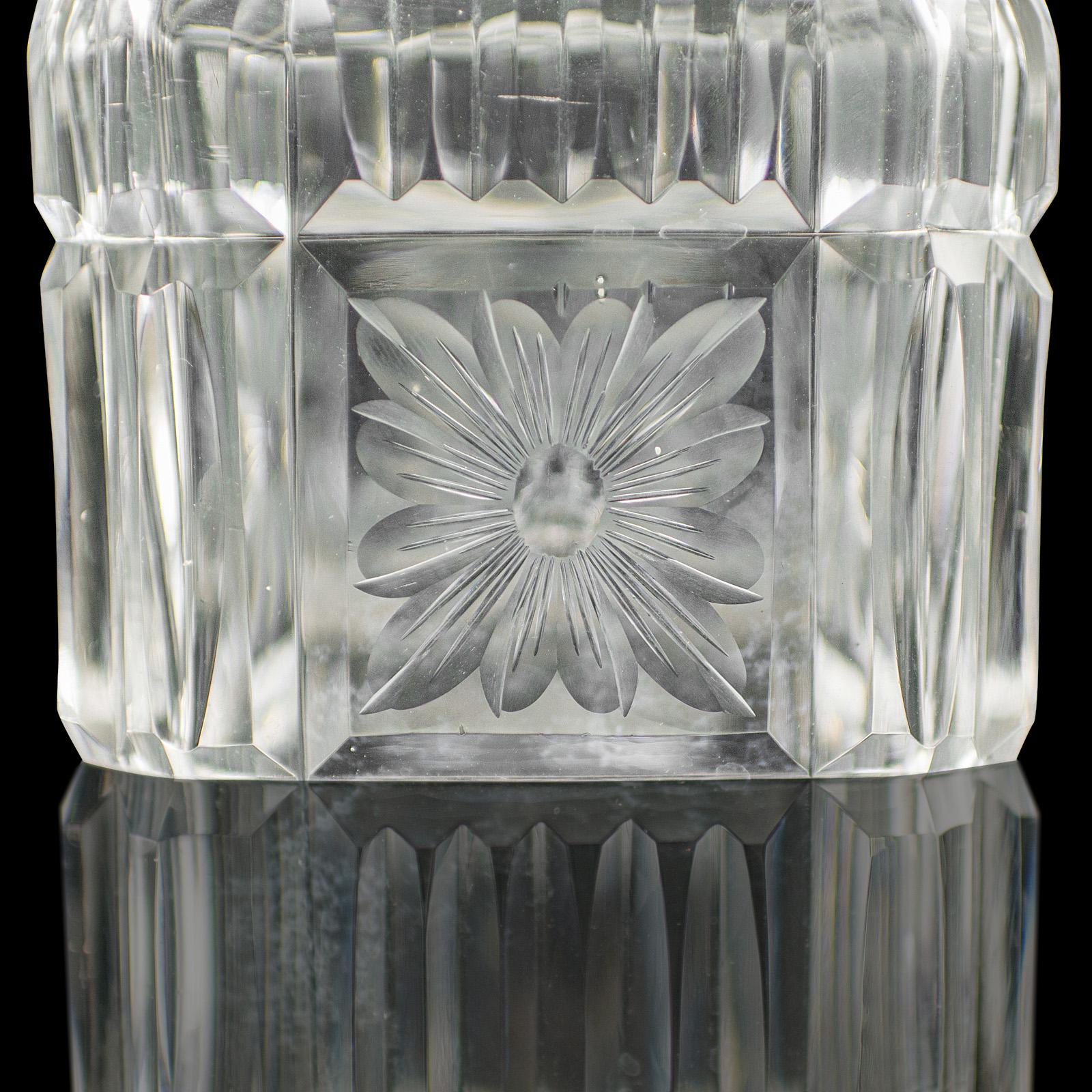 Servicio de Decantador Antiguo, Inglés, Cristal, Pareja, Mappin & Webb, Eduardiano en venta 5