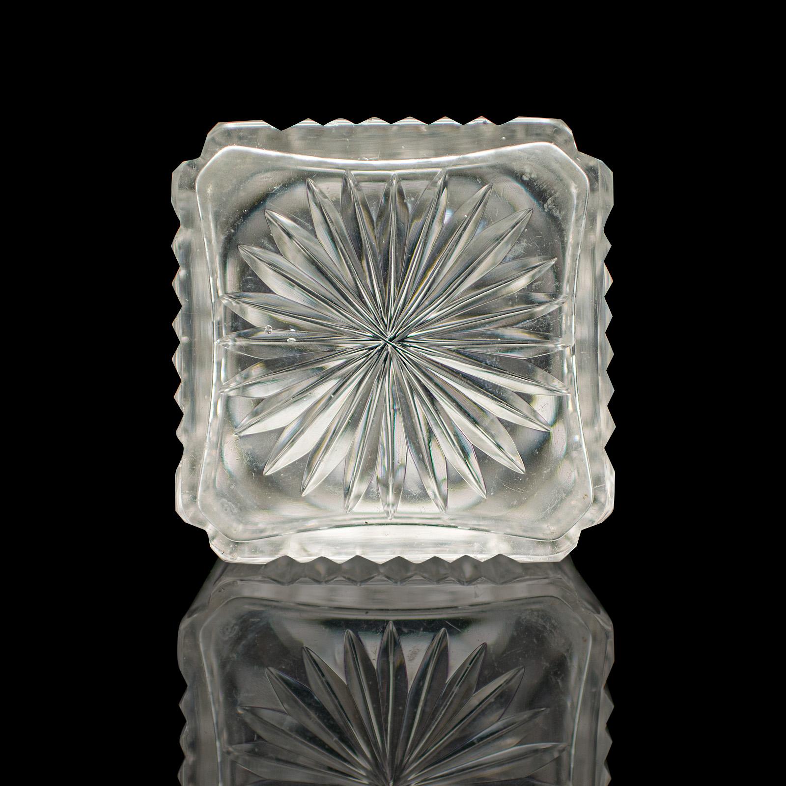 Servicio de Decantador Antiguo, Inglés, Cristal, Pareja, Mappin & Webb, Eduardiano en venta 6