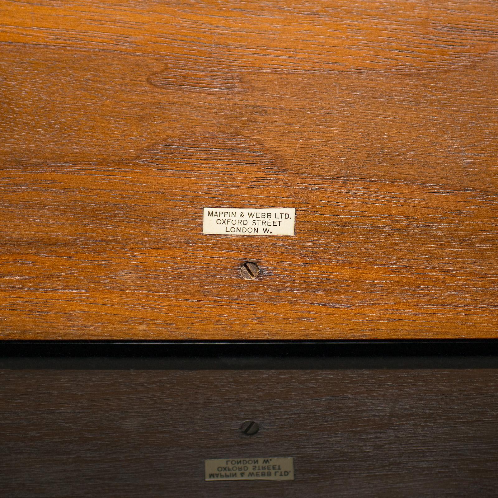 Servicio de Decantador Antiguo, Inglés, Cristal, Pareja, Mappin & Webb, Eduardiano en venta 7