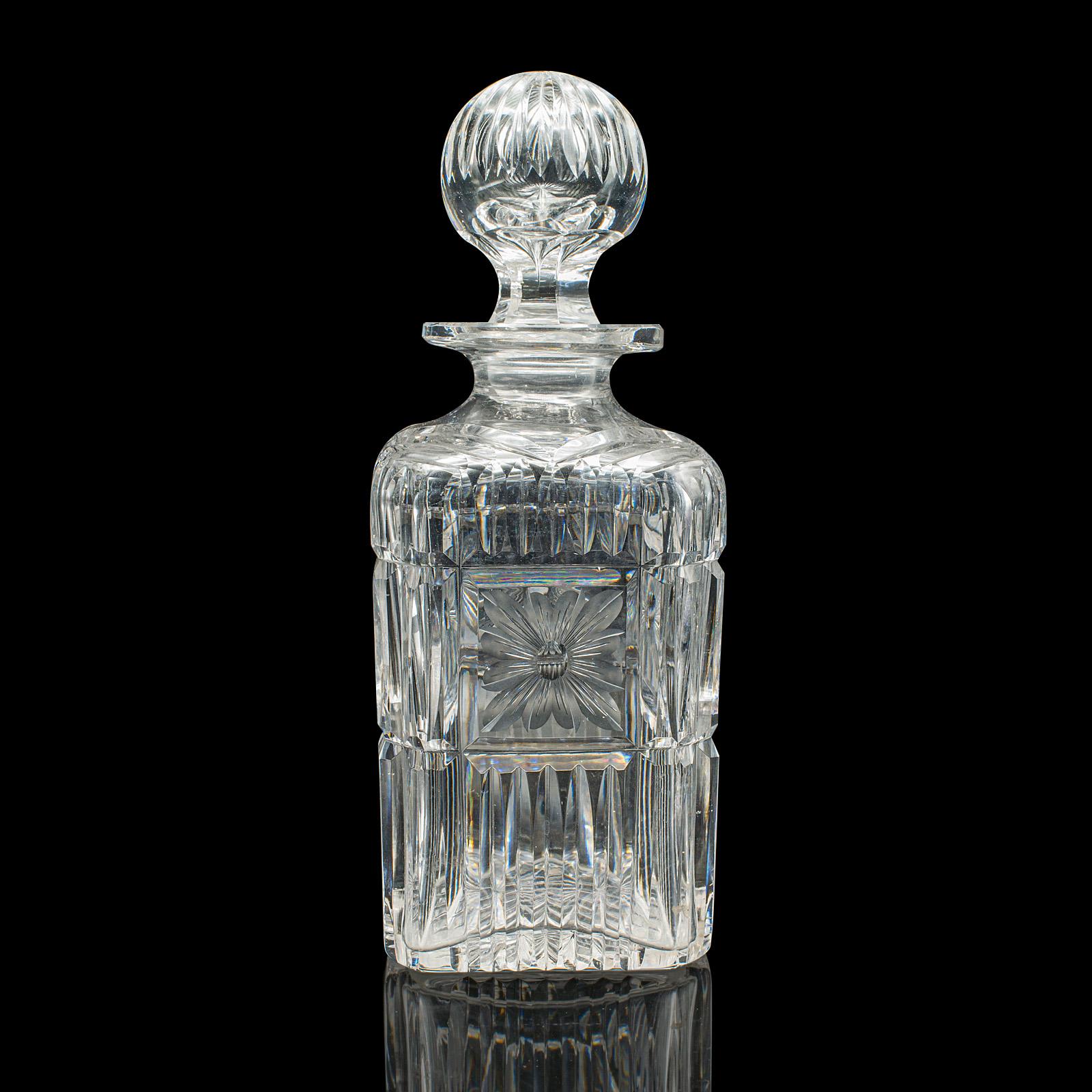 Servicio de Decantador Antiguo, Inglés, Cristal, Pareja, Mappin & Webb, Eduardiano en Bueno estado para la venta en Hele, Devon, GB