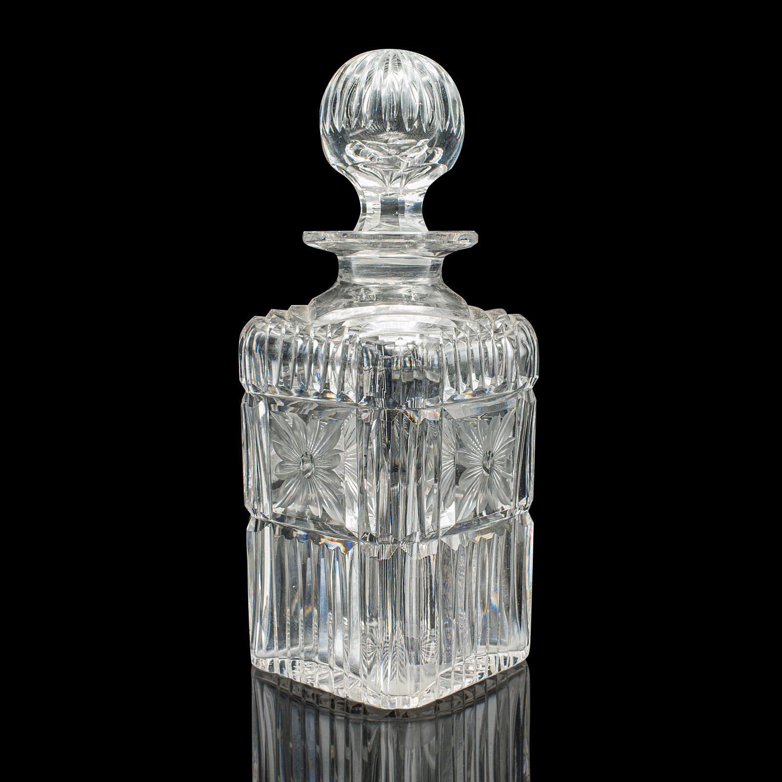 Servicio de Decantador Antiguo, Inglés, Cristal, Pareja, Mappin & Webb, Eduardiano siglo XX en venta