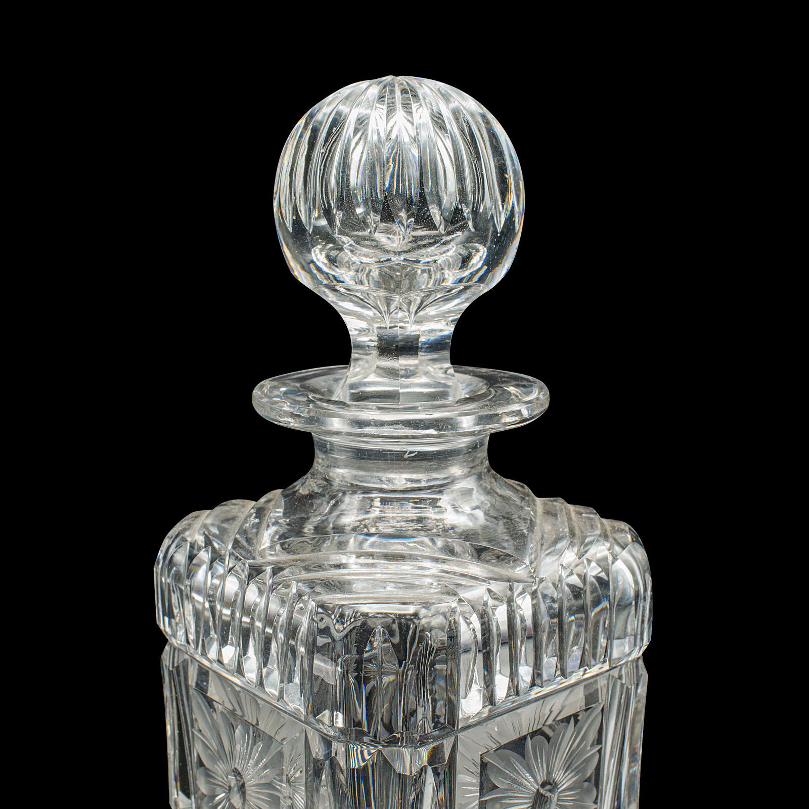 Servicio de Decantador Antiguo, Inglés, Cristal, Pareja, Mappin & Webb, Eduardiano en venta 2