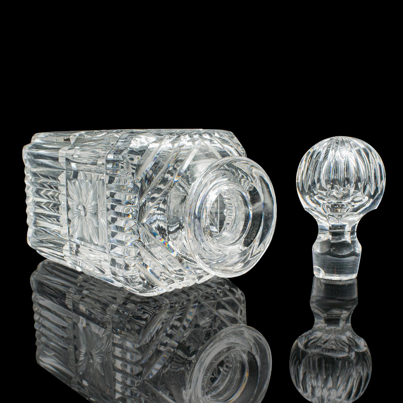 Servicio de Decantador Antiguo, Inglés, Cristal, Pareja, Mappin & Webb, Eduardiano en venta 3